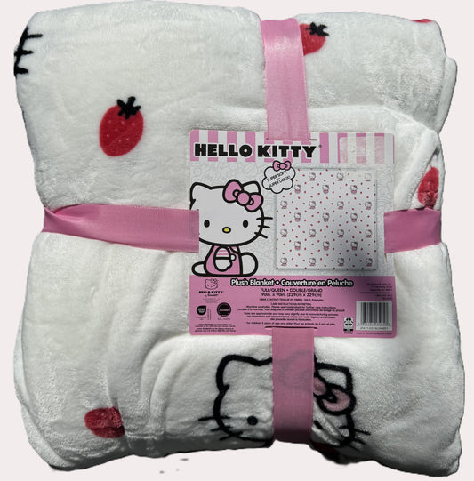 Hello Kitty Strawberry Full/Queen Blanket