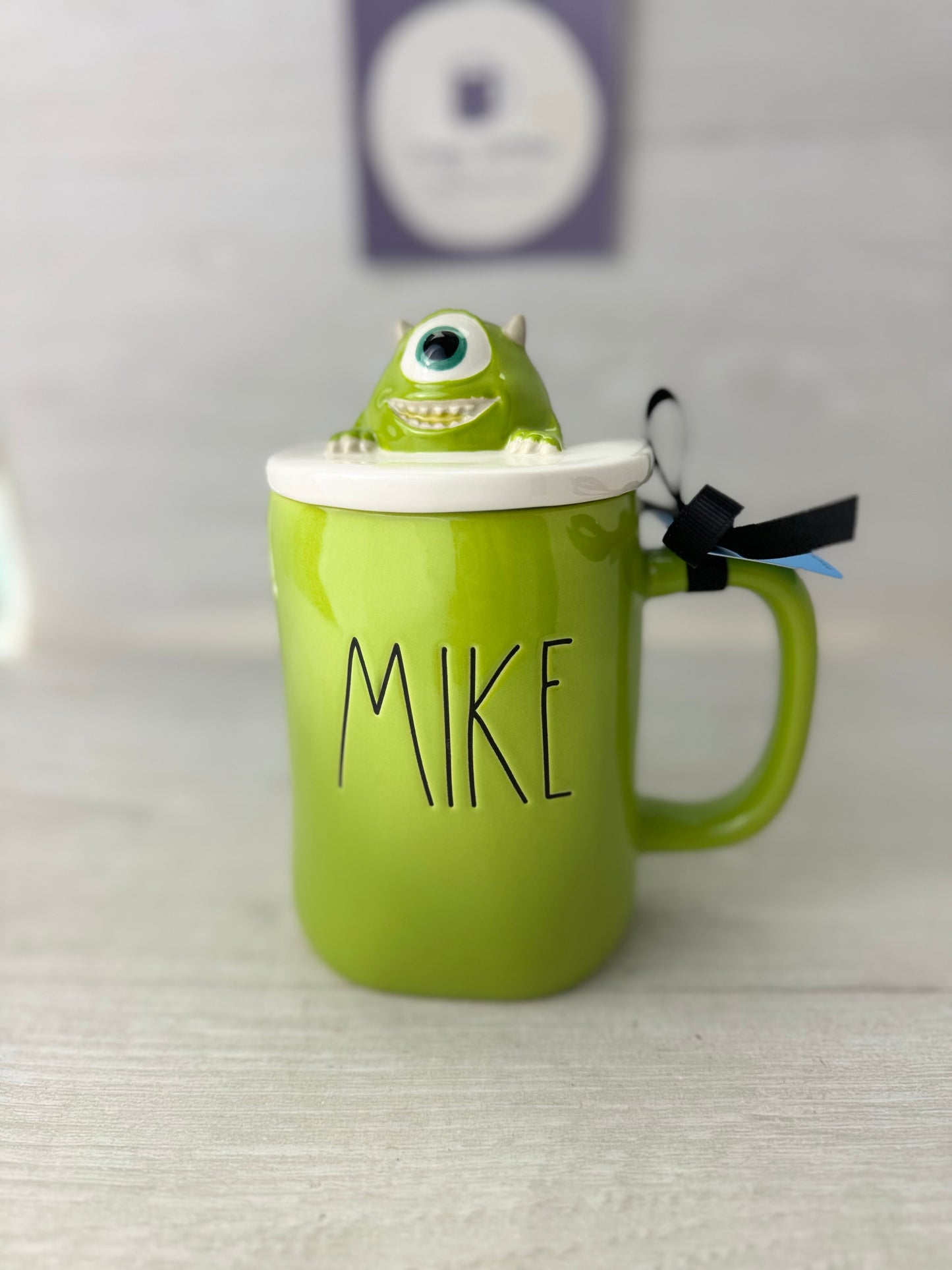 Rae Dunn Monsters Inc Mike Topper Mug