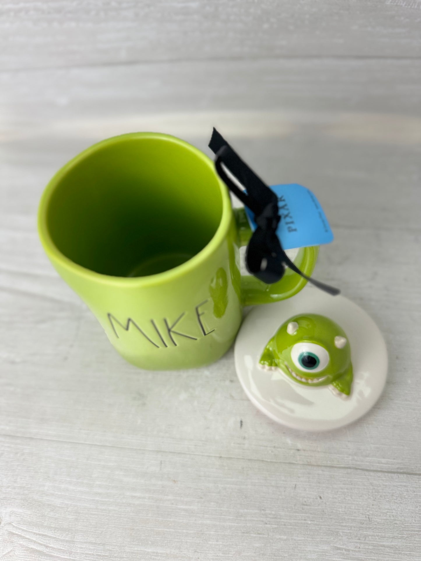 Rae Dunn Monsters Inc Mike Topper Mug