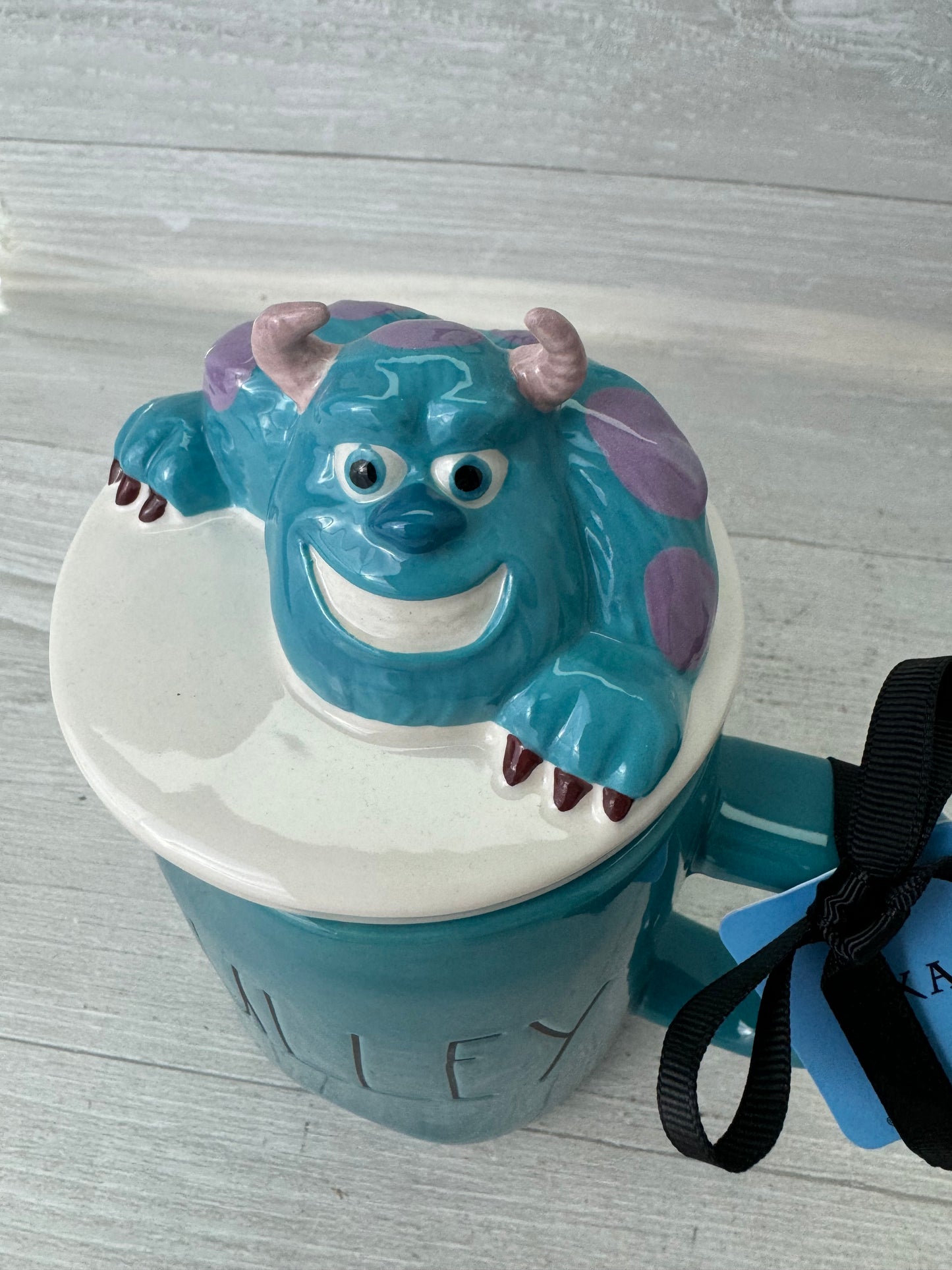 Rae Dunn Monsters Inc Sully Topper Mug