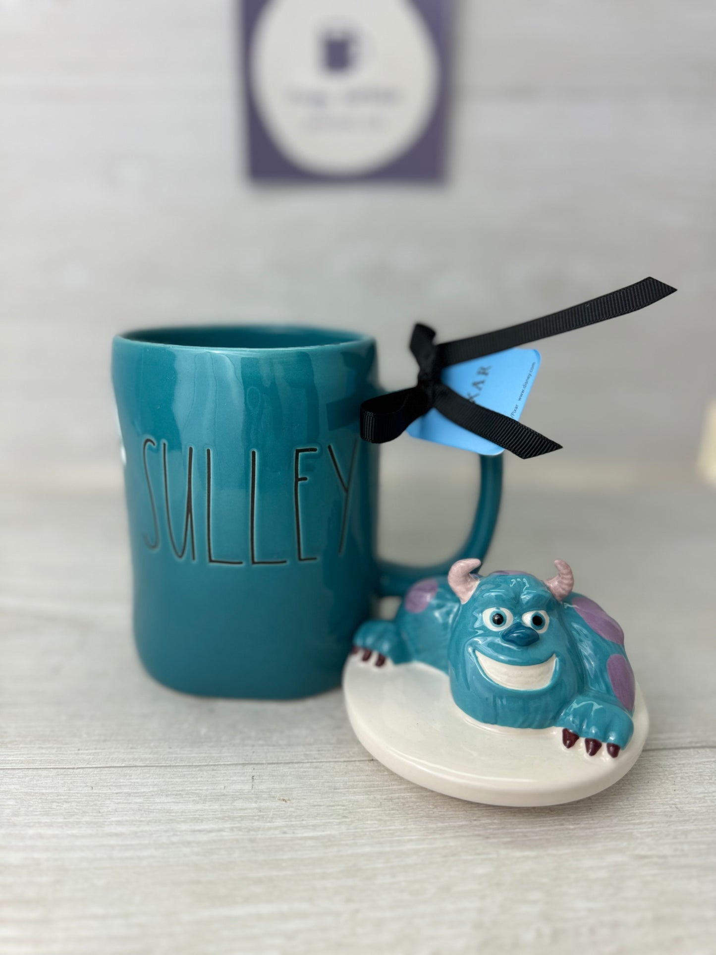 Rae Dunn Monsters Inc Sully Topper Mug