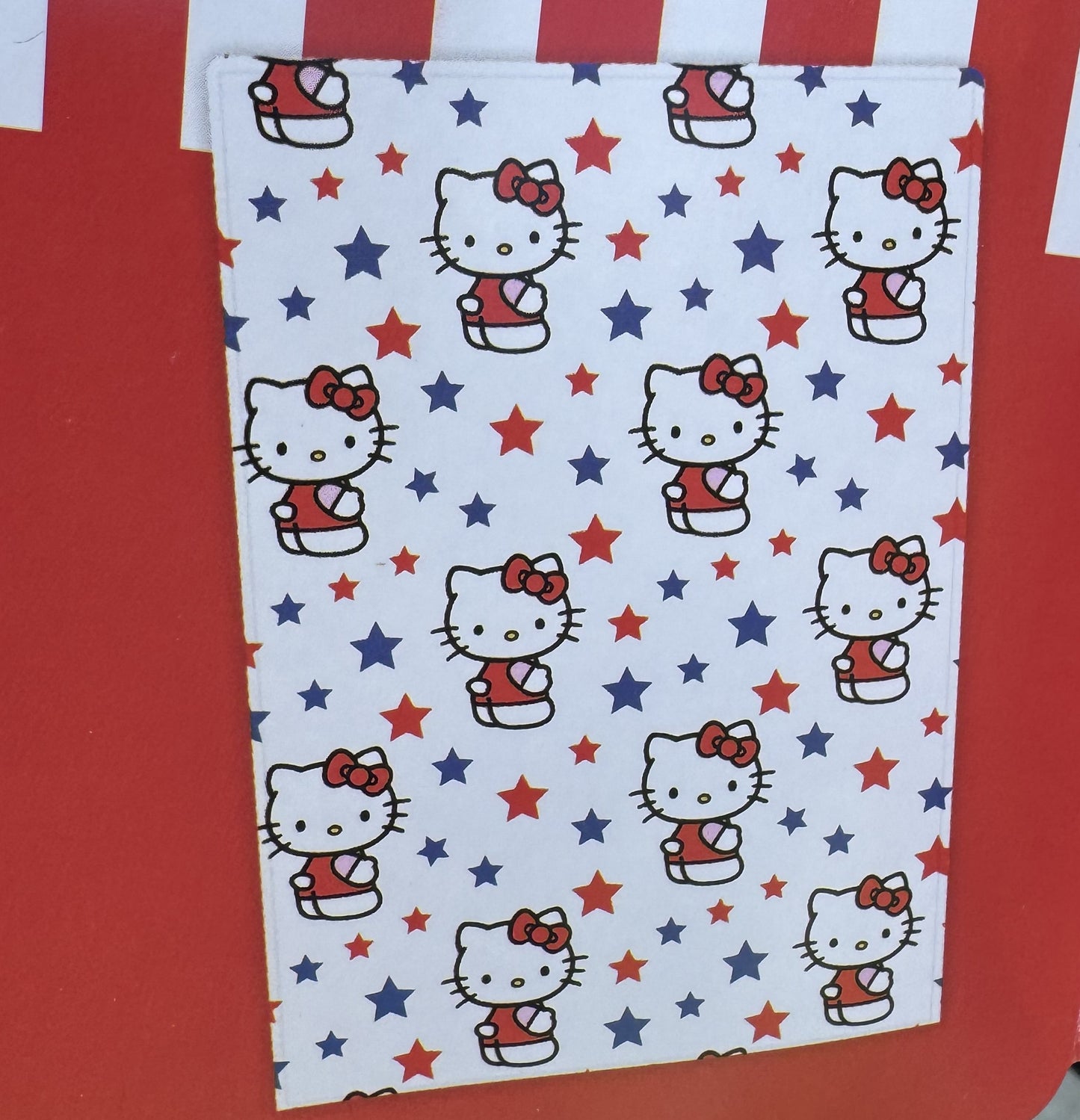 Hello Kitty Red, White & Blue Throw Blanket