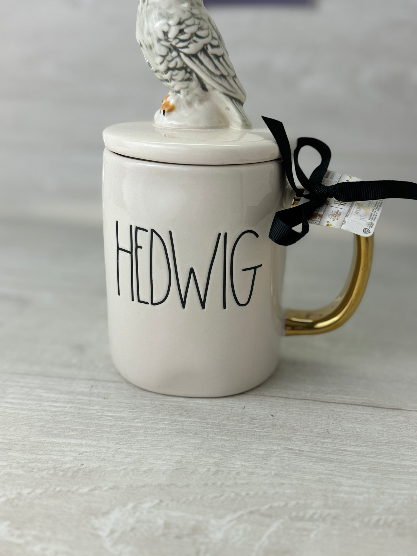 Rae Dunn Harry Potter Hedwig Topper Mug