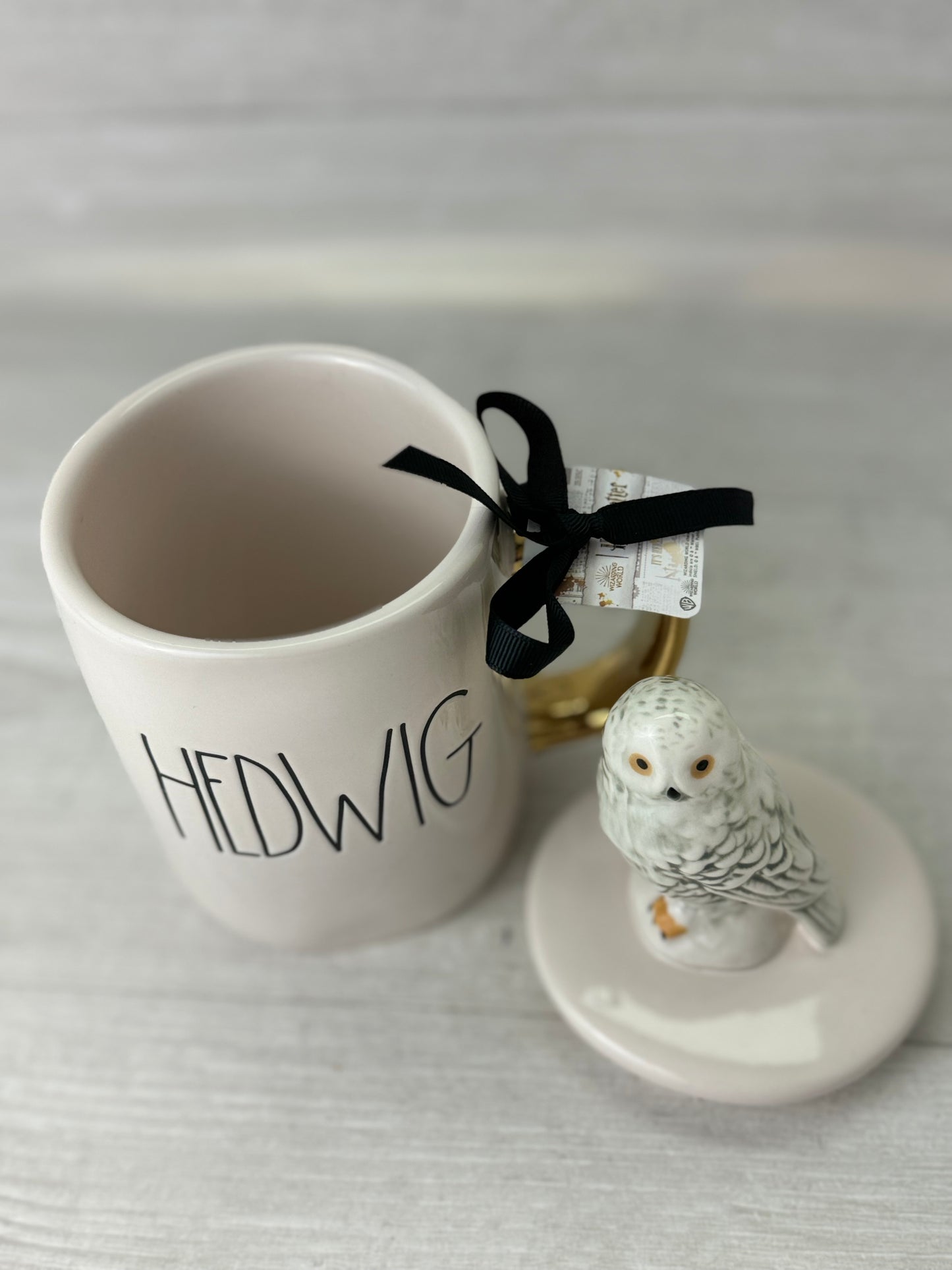 Rae Dunn Harry Potter Hedwig Topper Mug