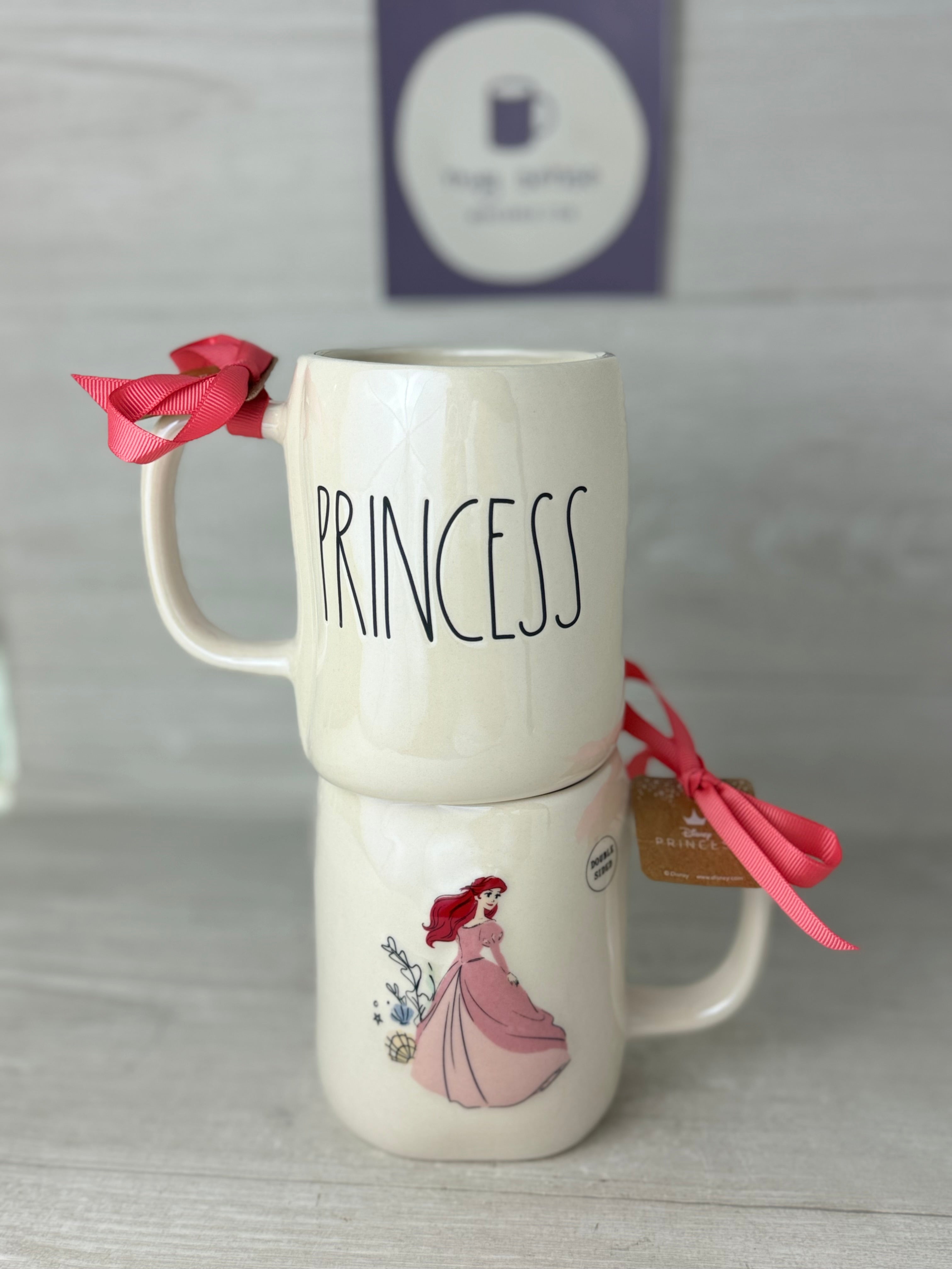 The Little Mermaid Plush deals throw plus 2 New RAE DUNN mugs