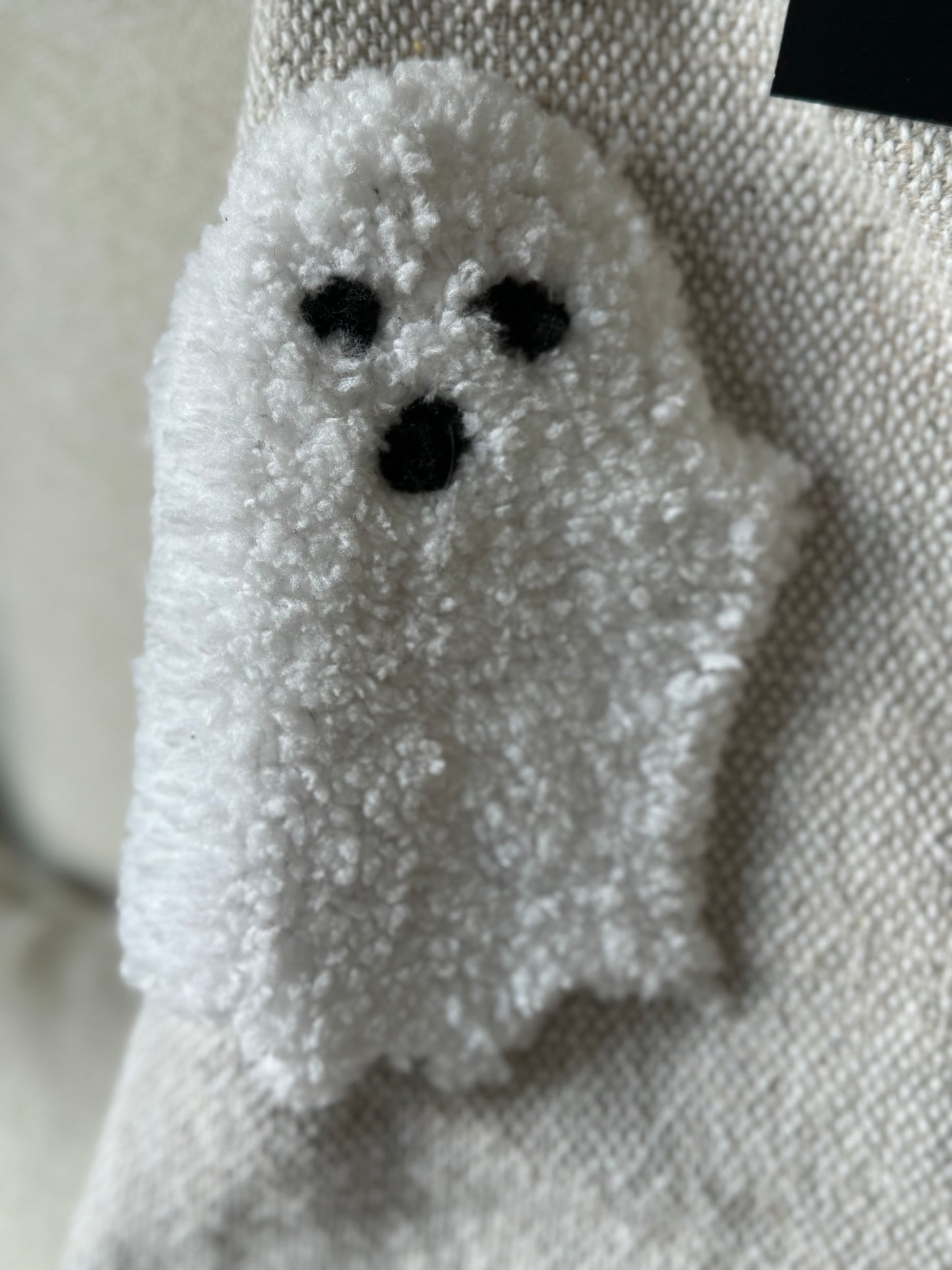 Rachel Zoe Beige Ghost Throw Blanket