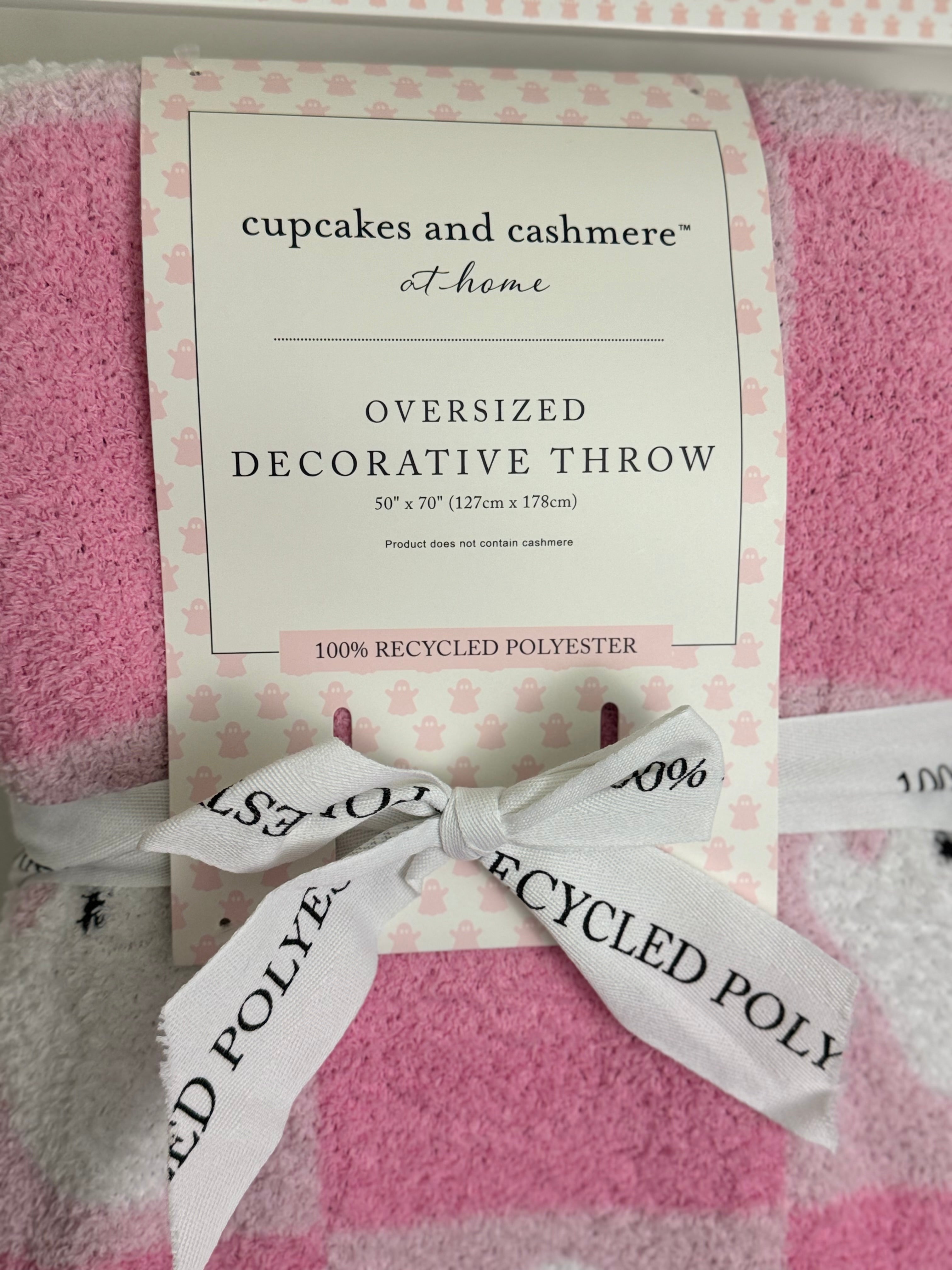 Cupcakes and cashmere throw blanket sale