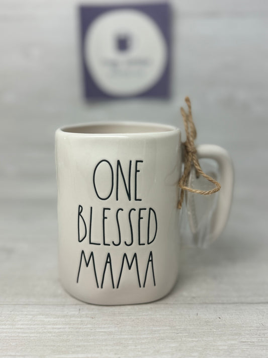 Rae Dunn One Blessed Mama Mug