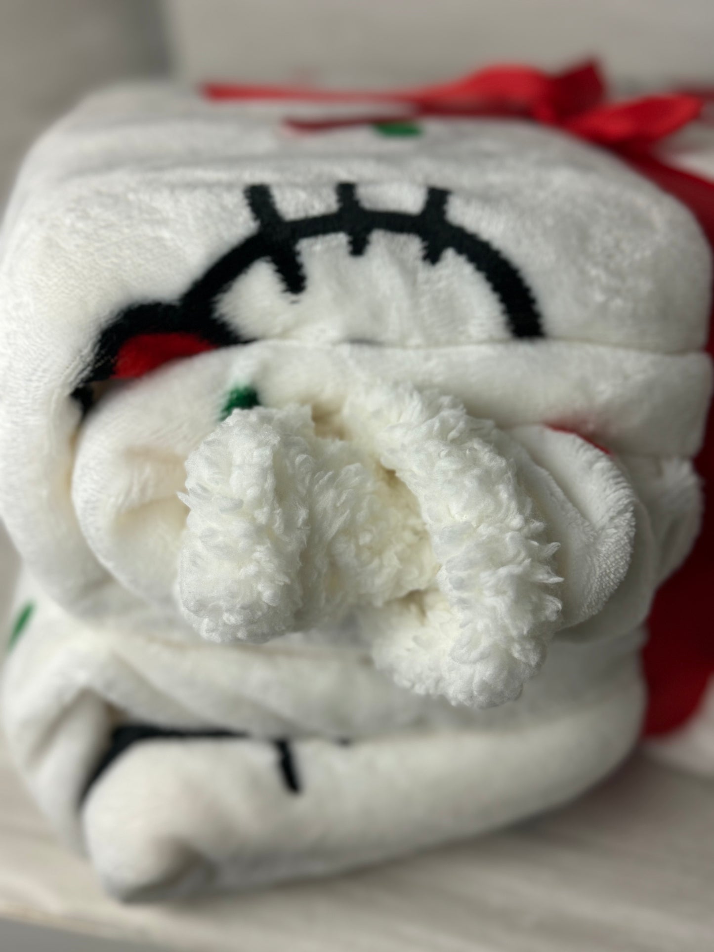 Hello Kitty Christmas Full/Queen Sherpa Blanket