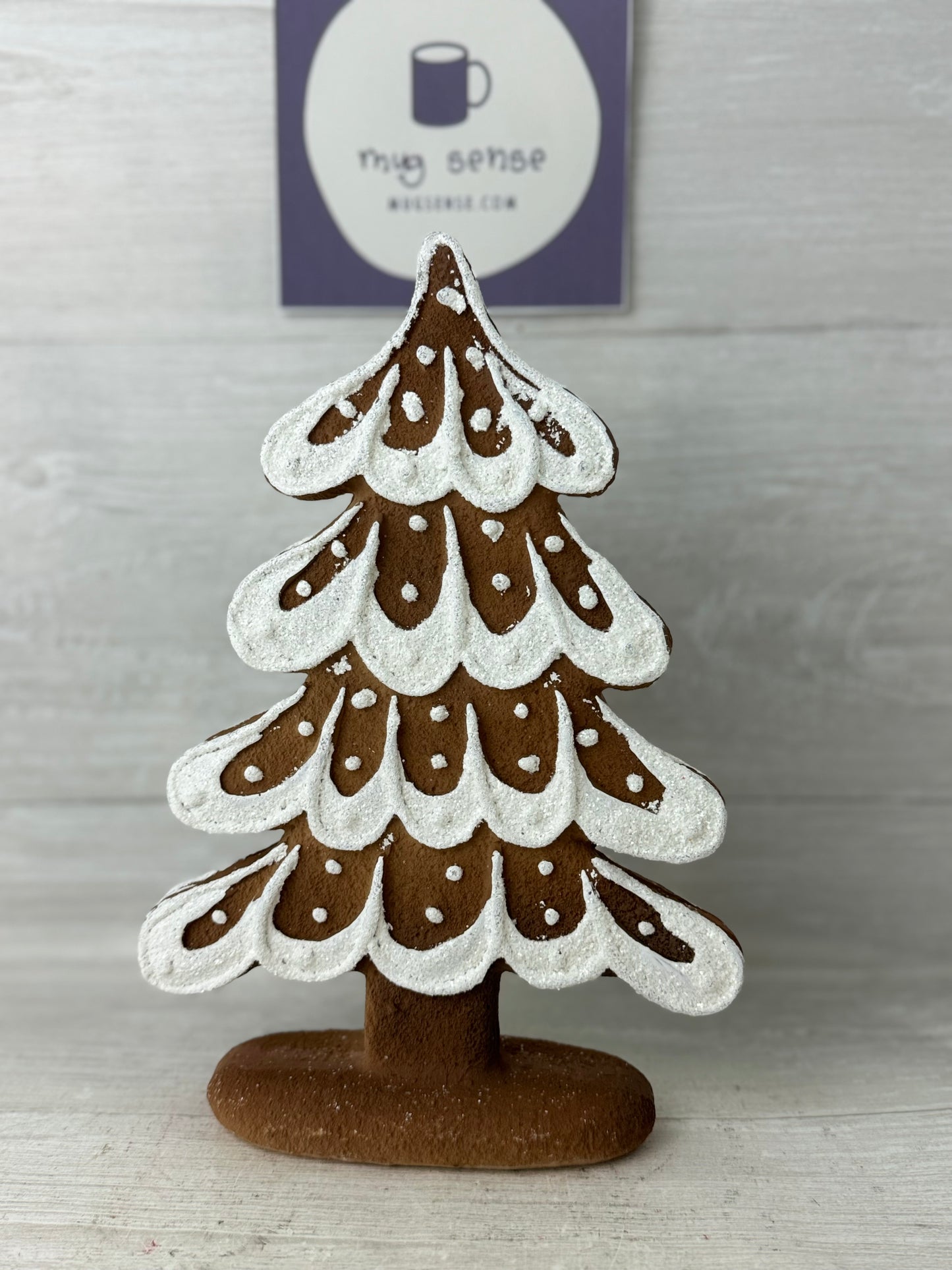 Gingerbread Frosted 11" Tree