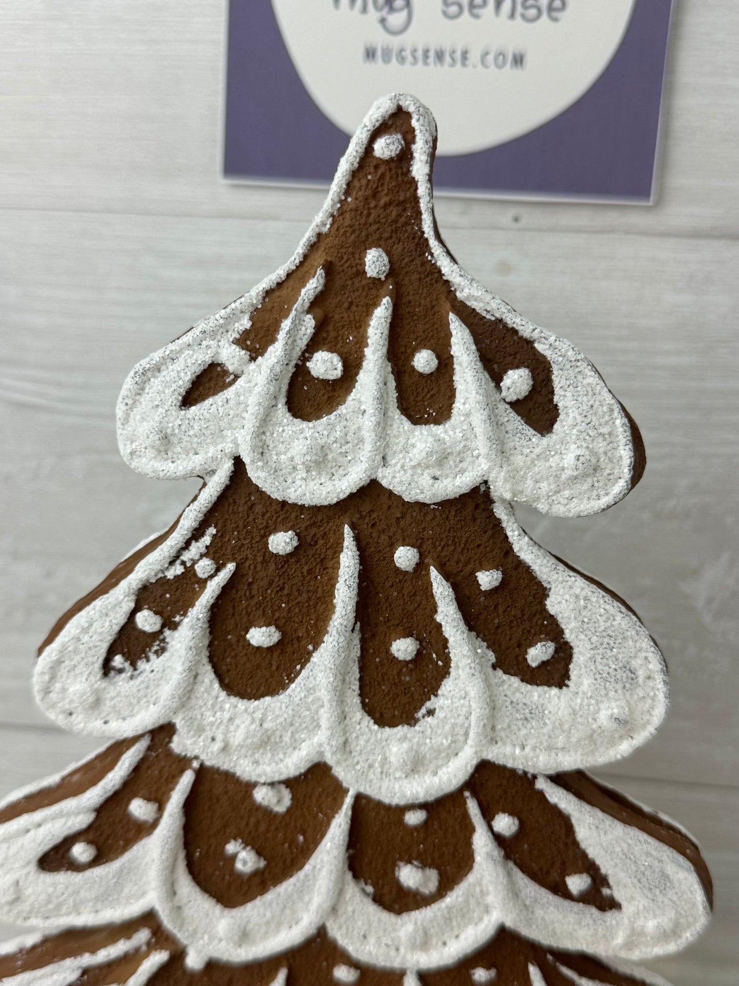 Gingerbread Frosted 11" Tree