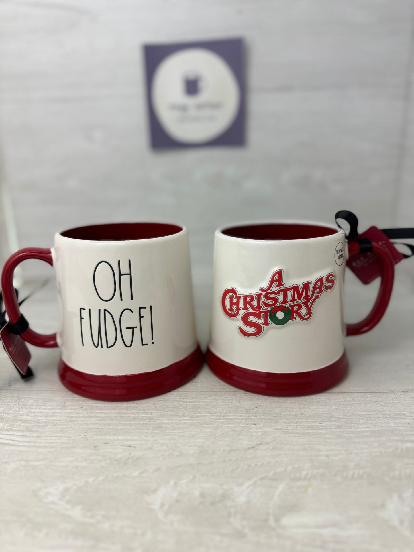 Rae Dunn's Christmas Story's Oh Fudge! Mug