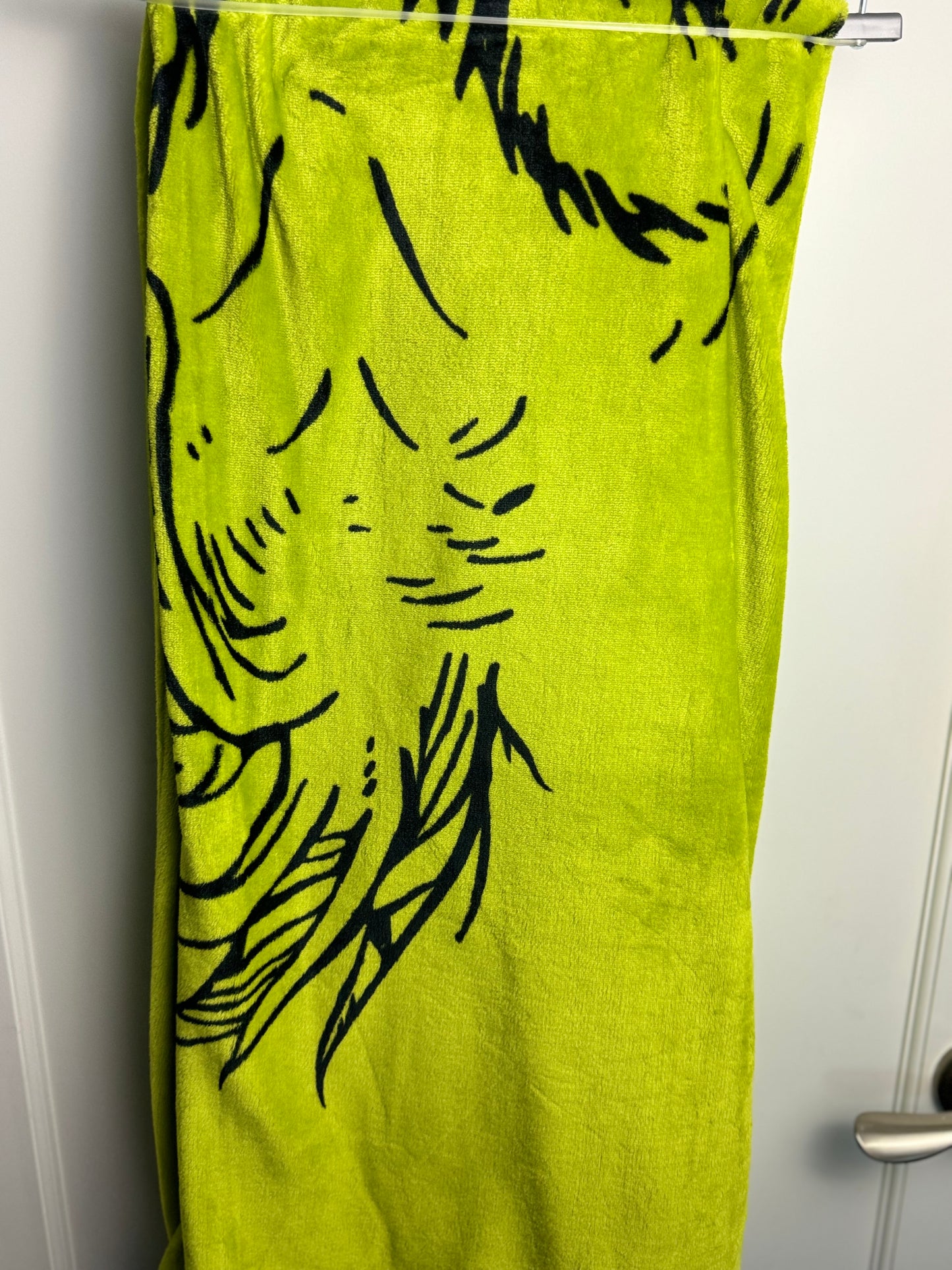 Grinch Christmas Throw Blanket~ Green Grinch Face