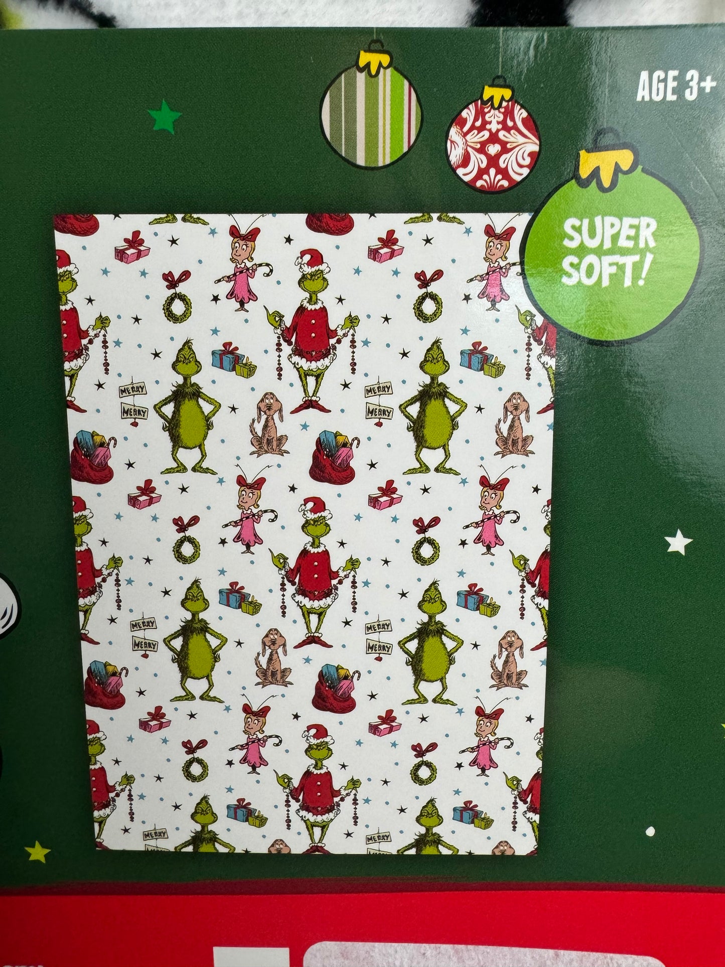 Grinch Christmas Throw Blanket~ Cindy Lou Who & Grinch