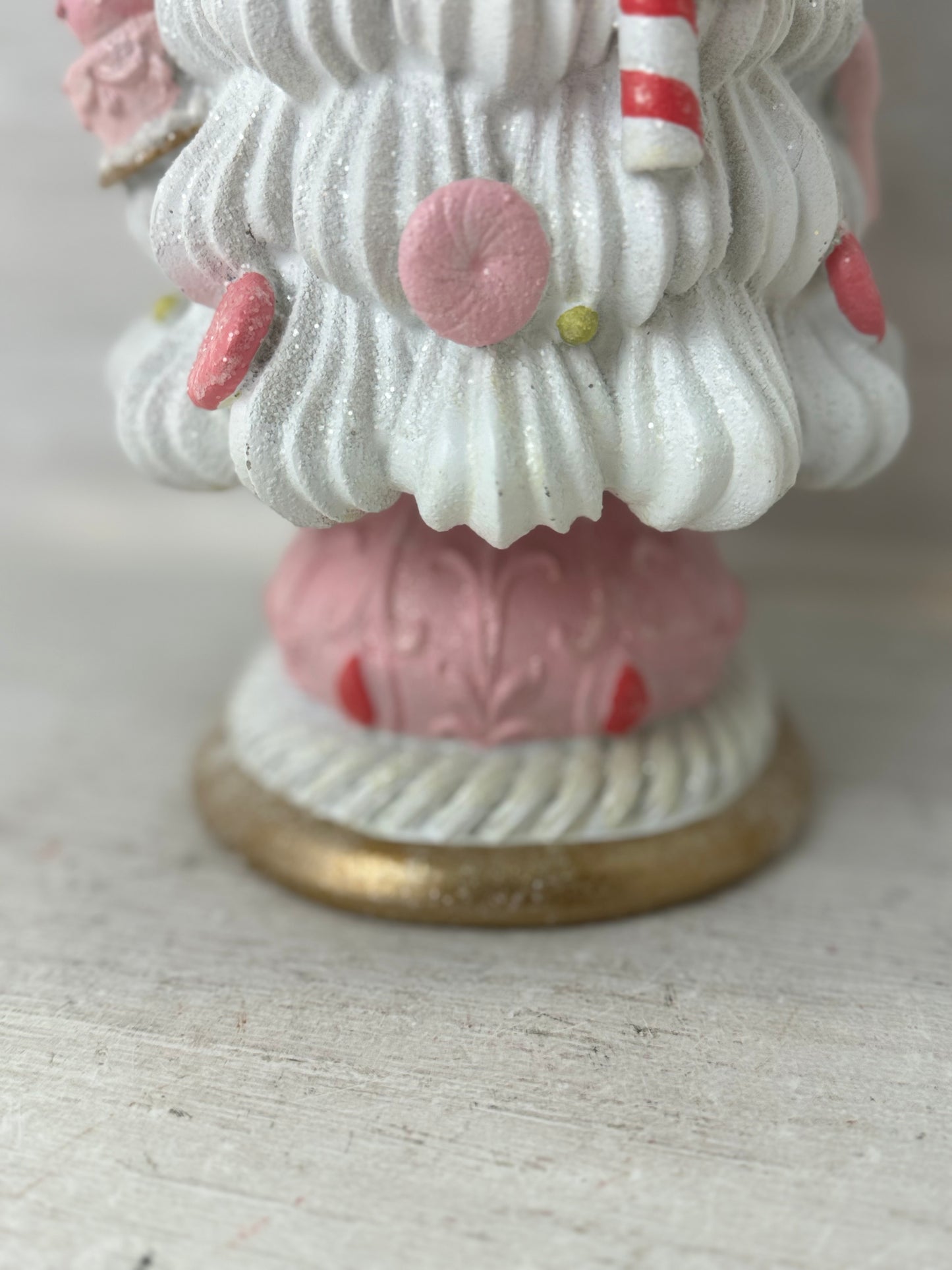 Peppermint Square Pink Cupcake 16" Tree