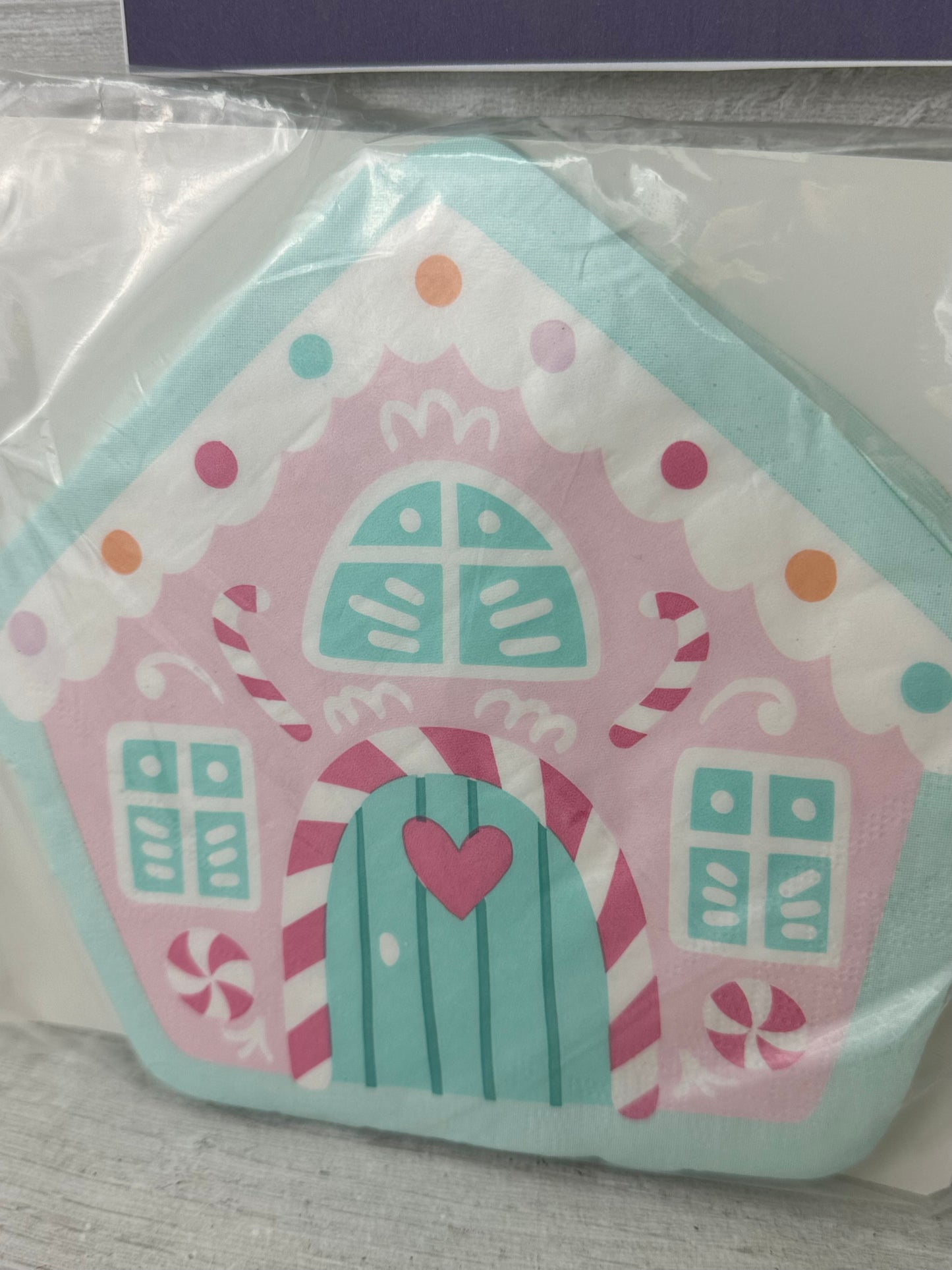 Cupcakes and Cashmere Gingerbread House Napkins