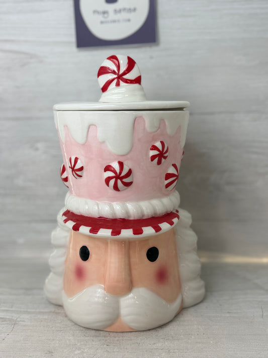 Peppermint & Pine Nutcracker Cookie Jar Canister