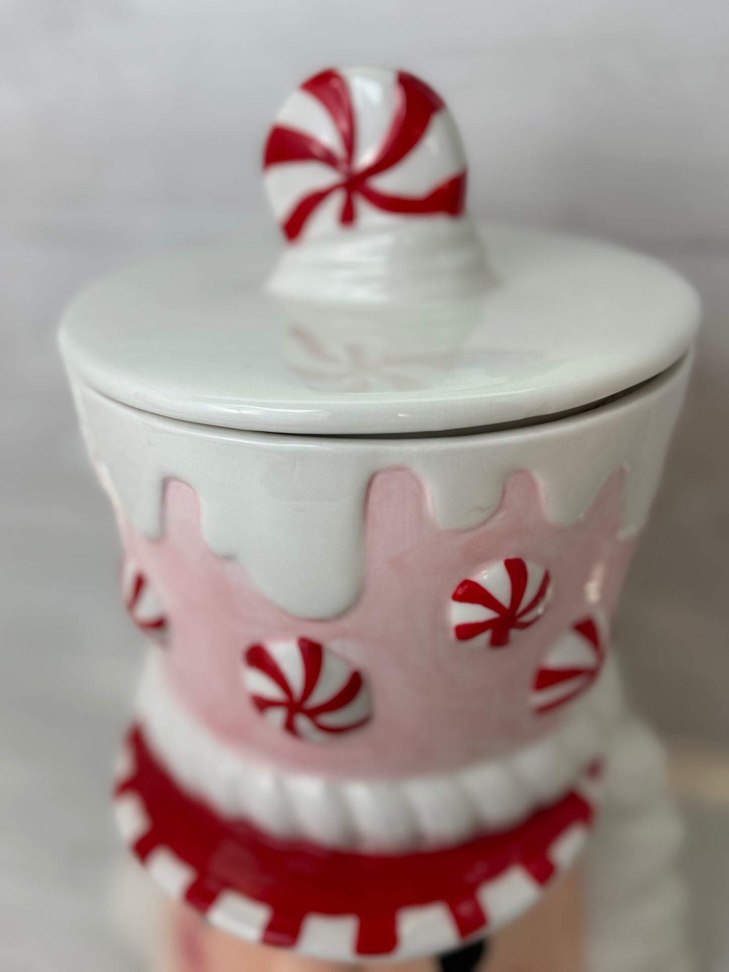 Peppermint & Pine Nutcracker Cookie Jar Canister