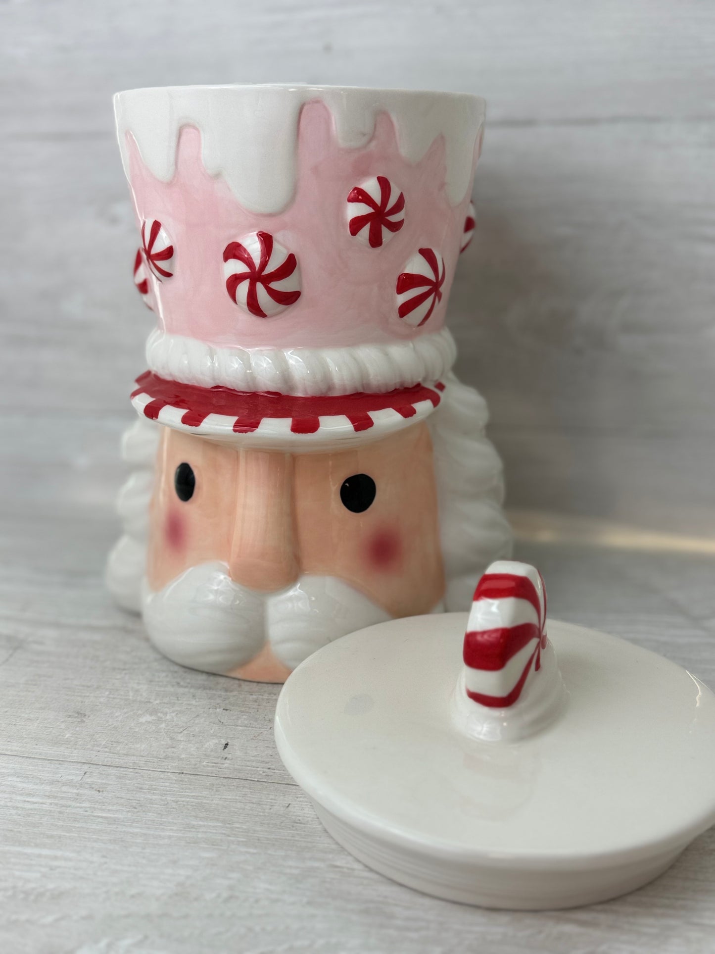 Peppermint & Pine Nutcracker Cookie Jar Canister