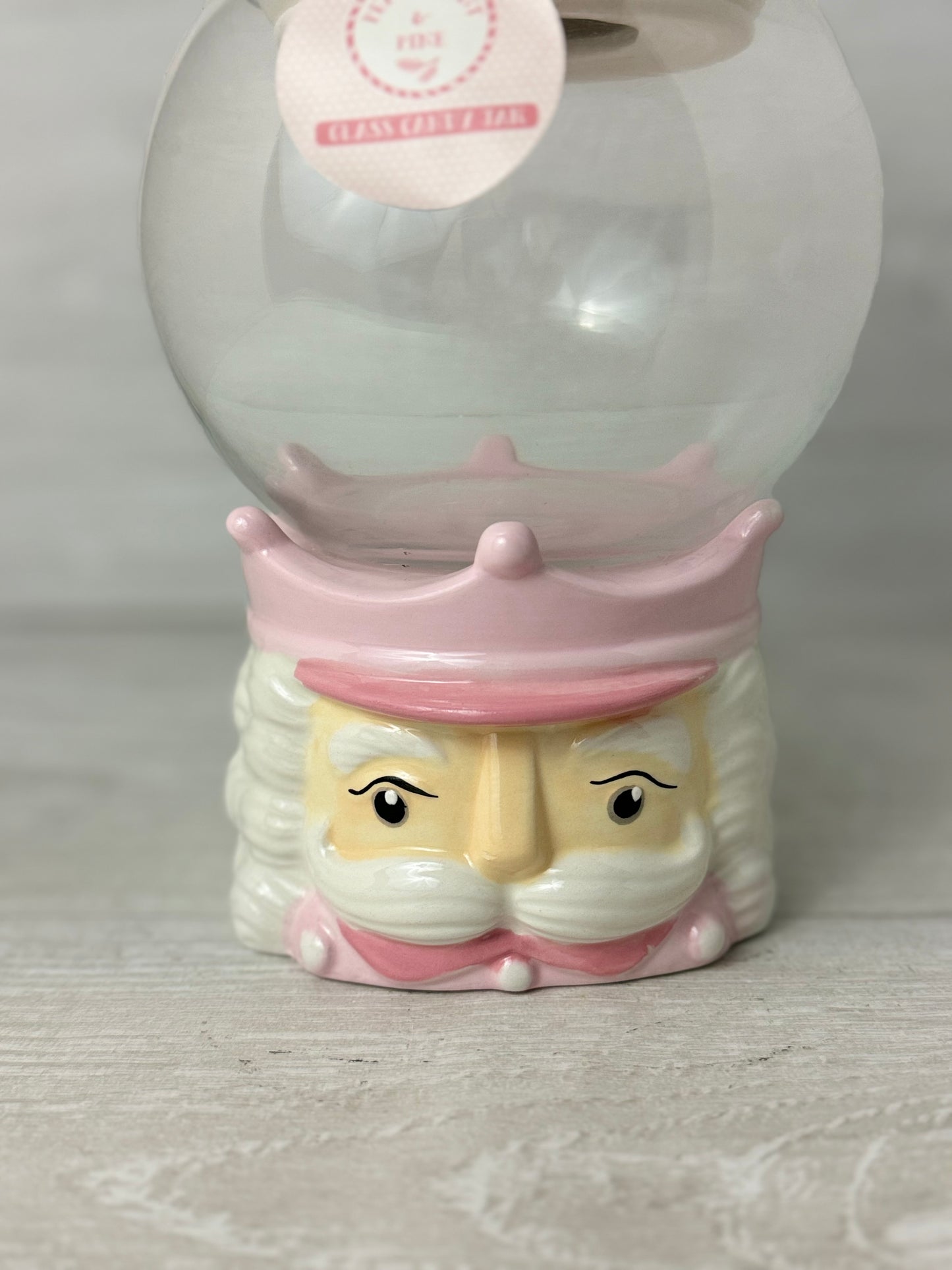 Peppermint & Pine Pink Nutcracker Candy Jar