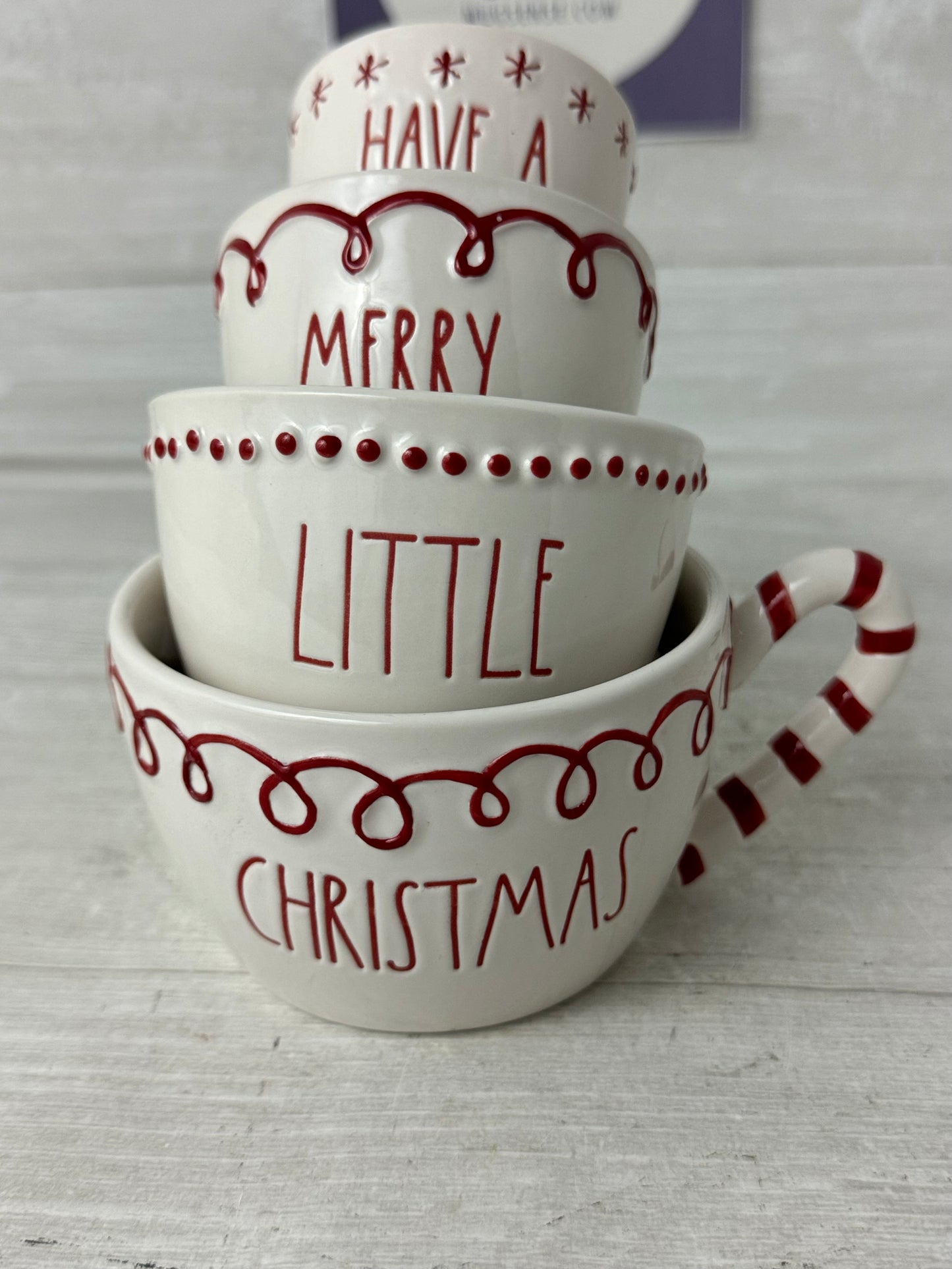 Rae Dunn Christmas Measuring Cups