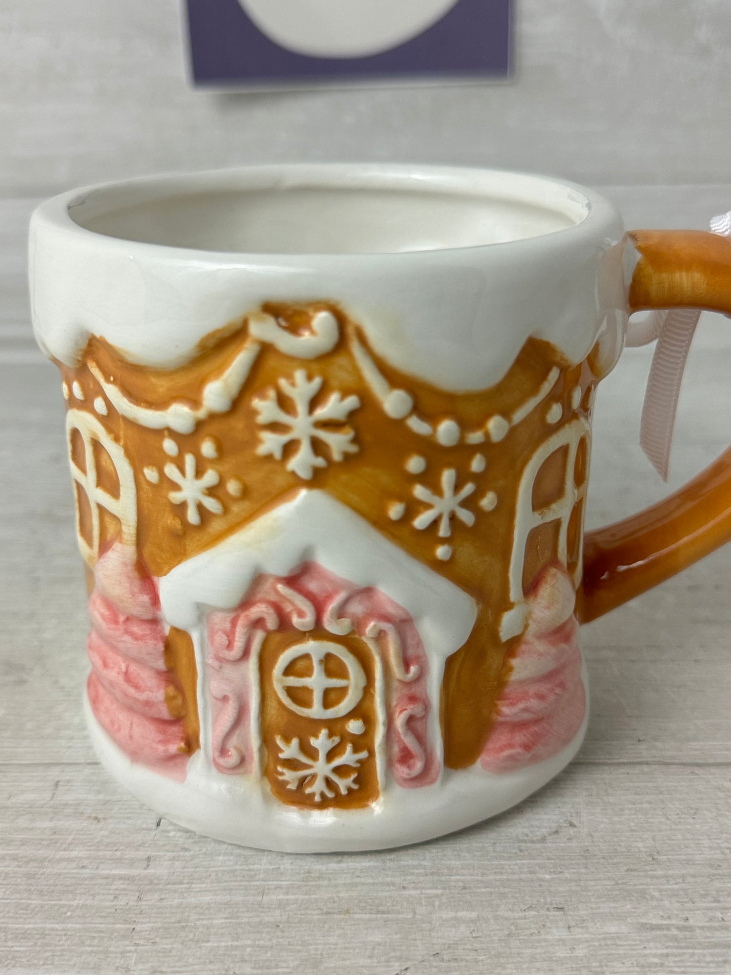 Arlington Designs Pink Gingerbread House Mug