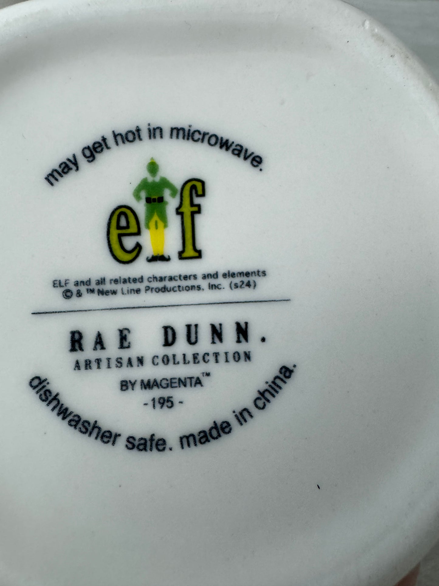 Rae Dunn Elf's Buddy The Elf Mug