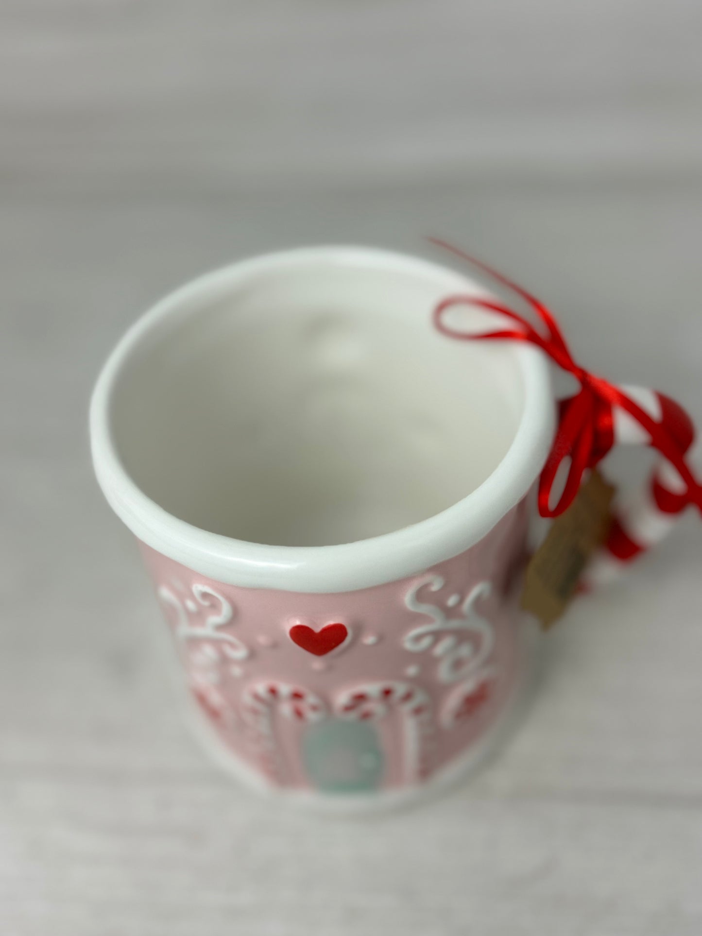 Lang Pink Candy Cane House Mug