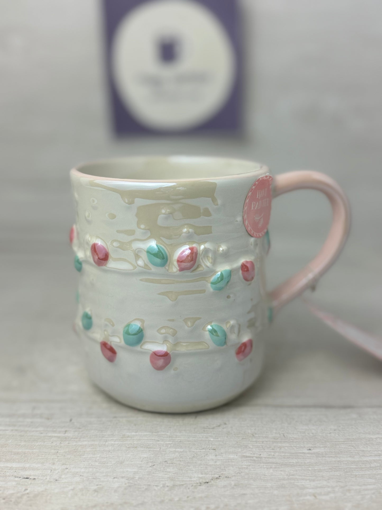 Peppermint & Pine Pastel Lights Mug