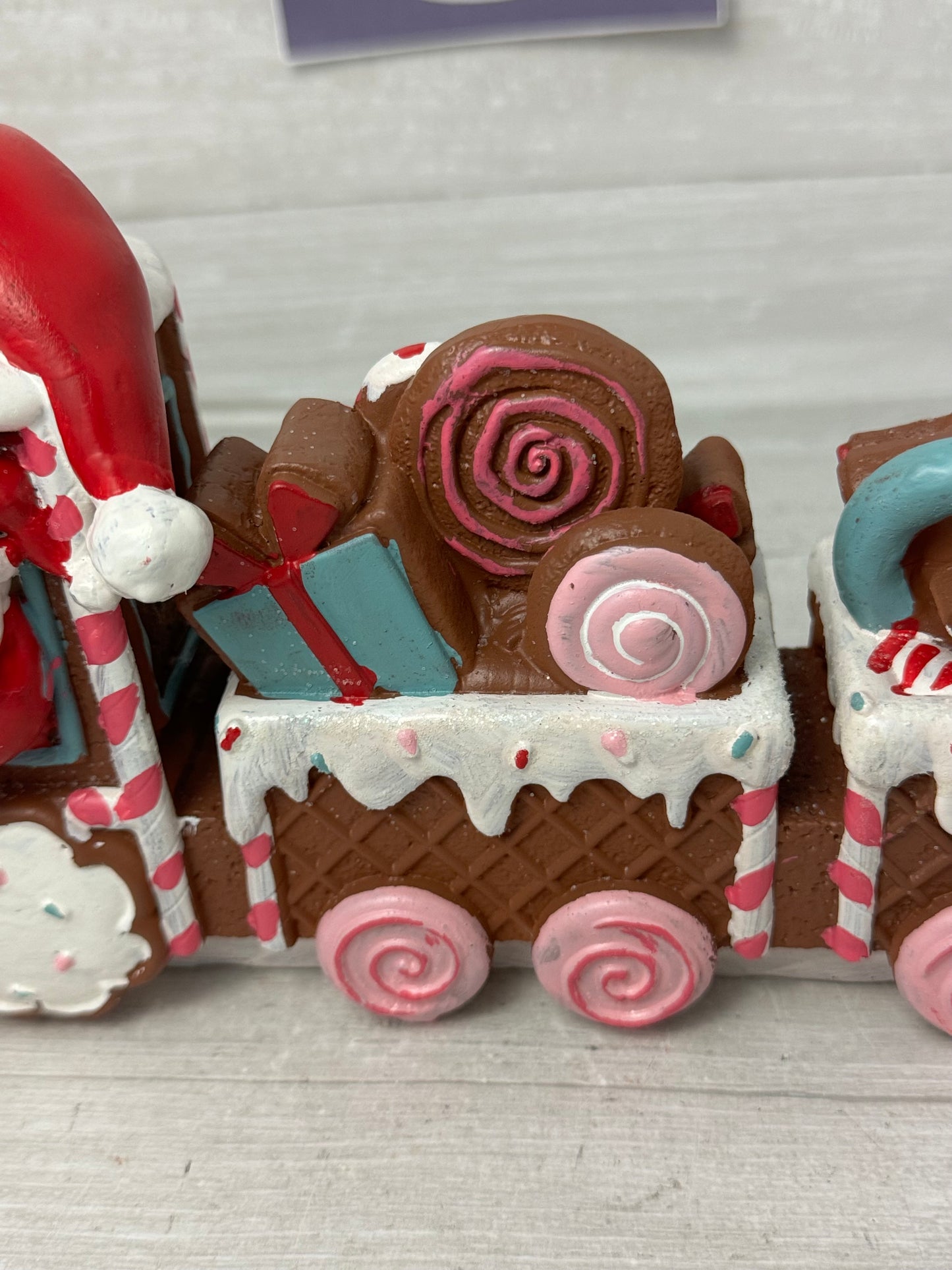 Peppermint Square Gingerbread Christmas Train