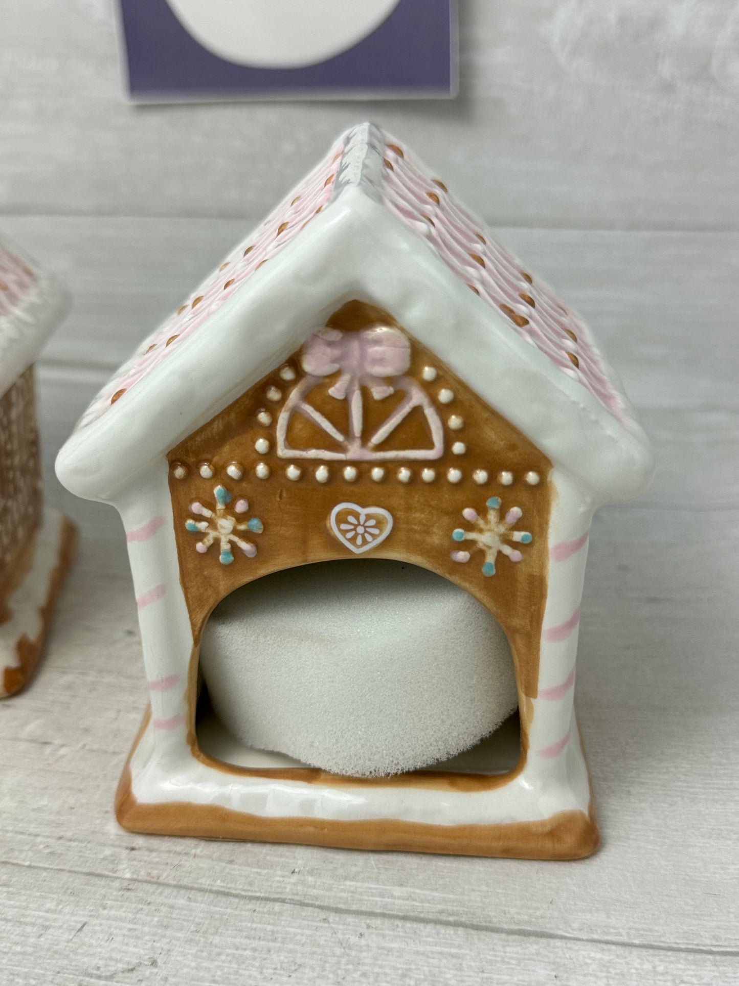 Gingerbread House Soap Dispenser & Sponge Holder Set