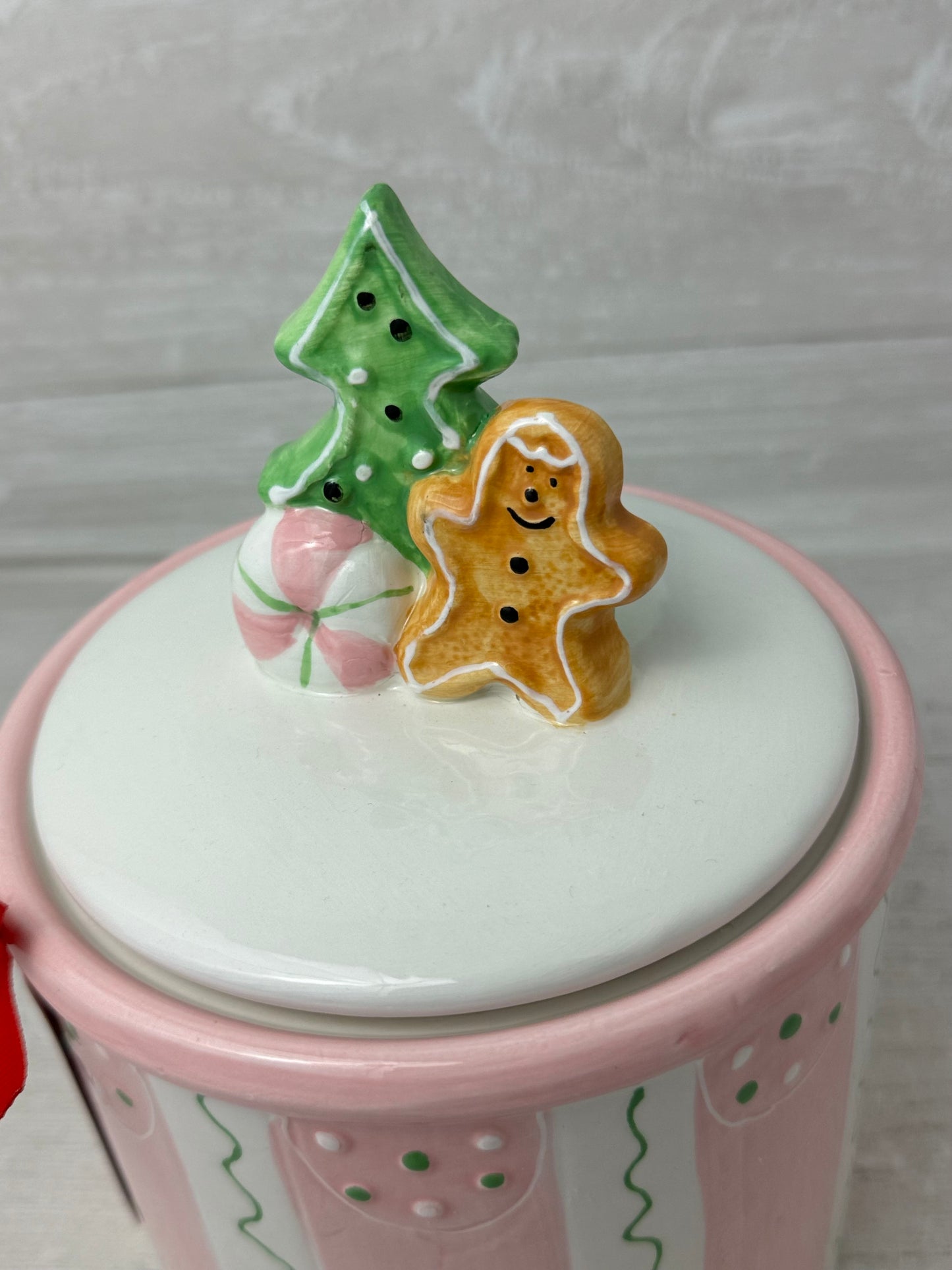 Arlington Designs Pink Gingerbread Man Canister