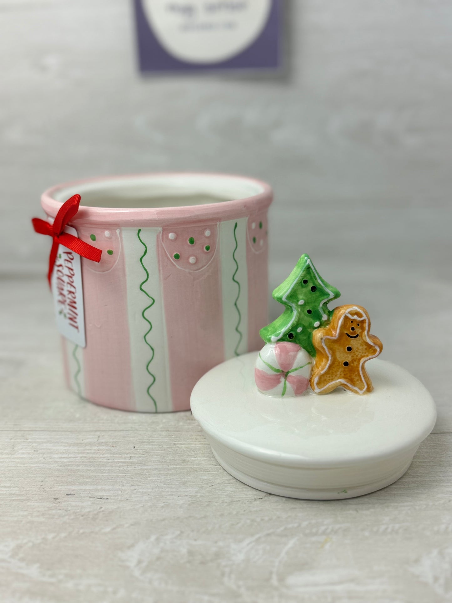 Arlington Designs Pink Gingerbread Man Canister