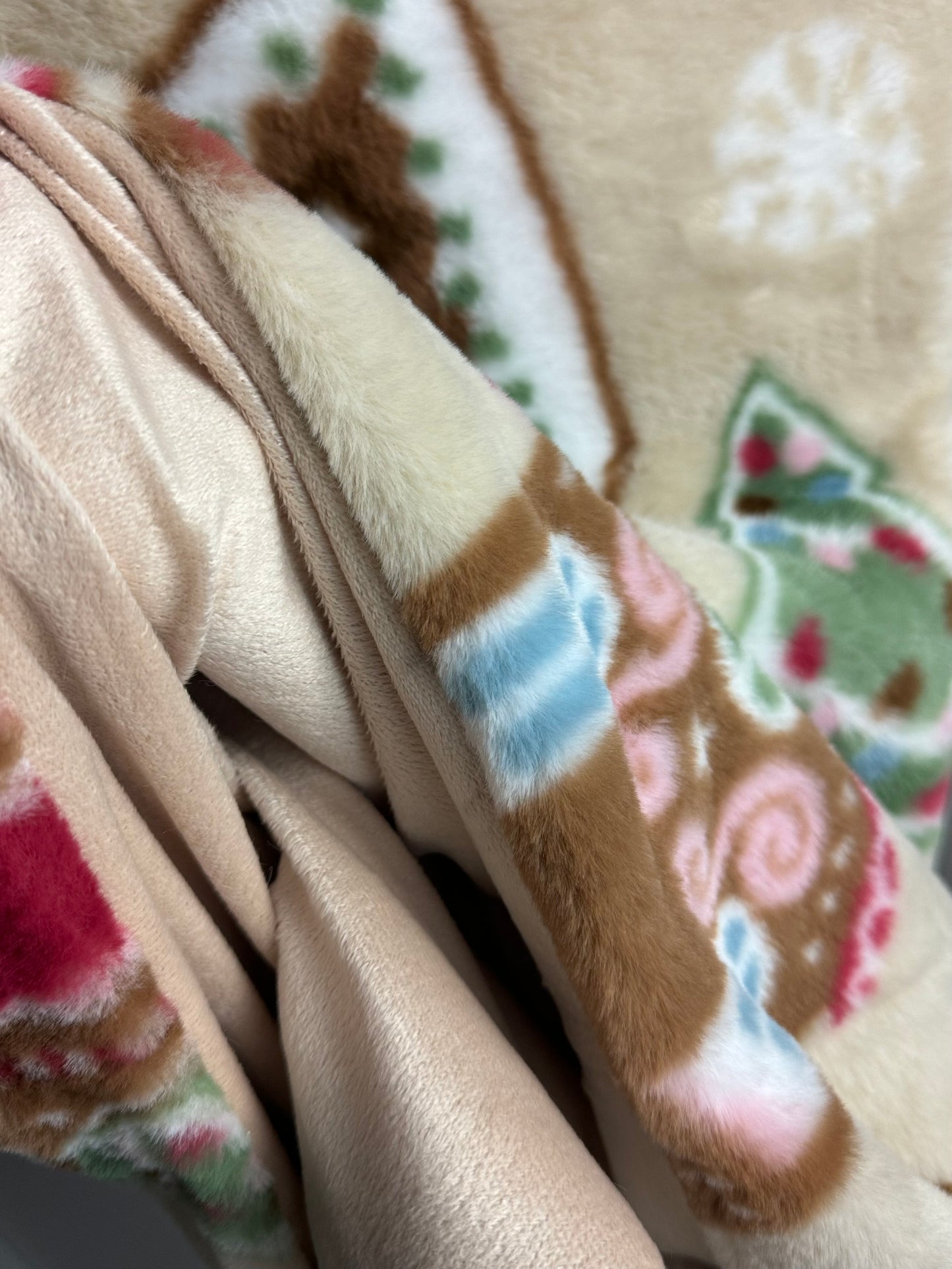 Cupcakes & Cashmere Gingerbread House Fur Throw