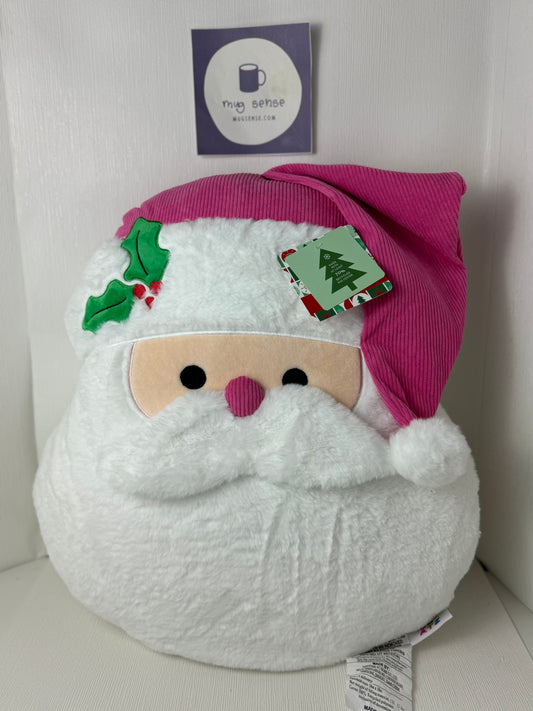 Novogratz Pink Santa Pillow