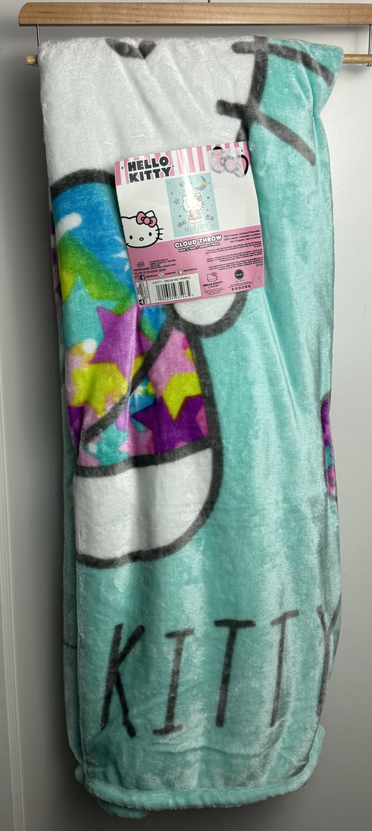 Hello Kitty Dream & Sparkle Rainbow Throw Blanket