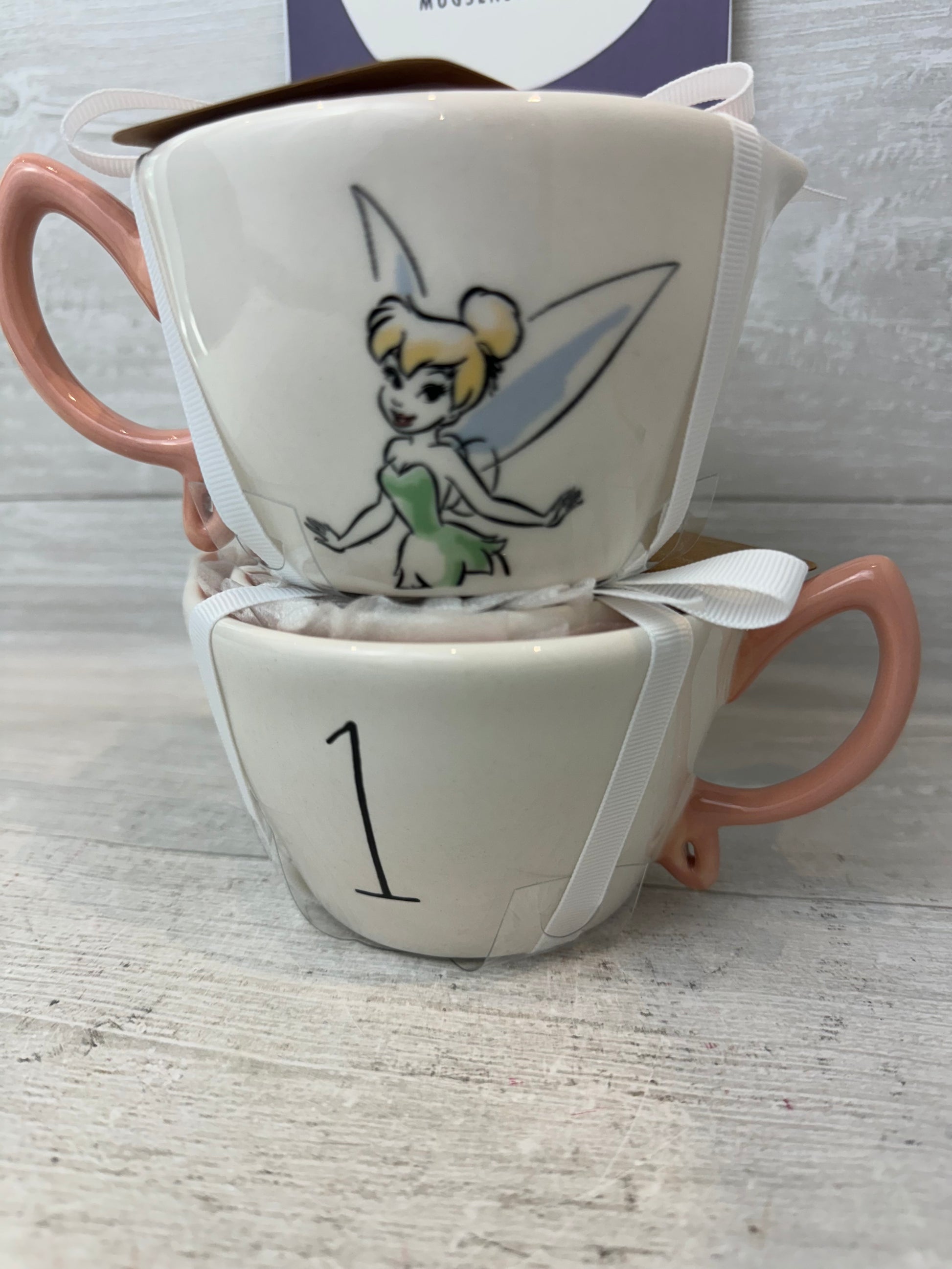 Rae Dunn Tinkerbell Measuring Cups Set Of 4 Disney's Peter Pan Collection