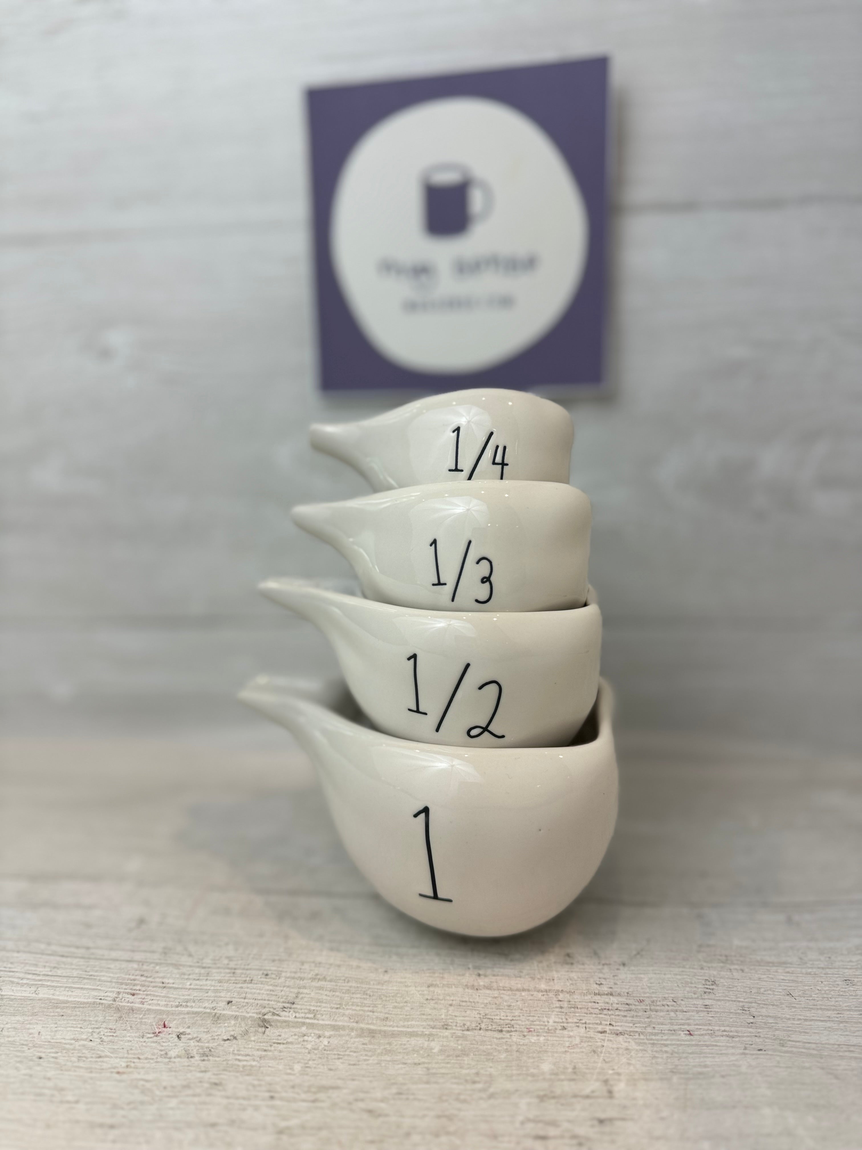 Rae Dunn measuring retailer cups