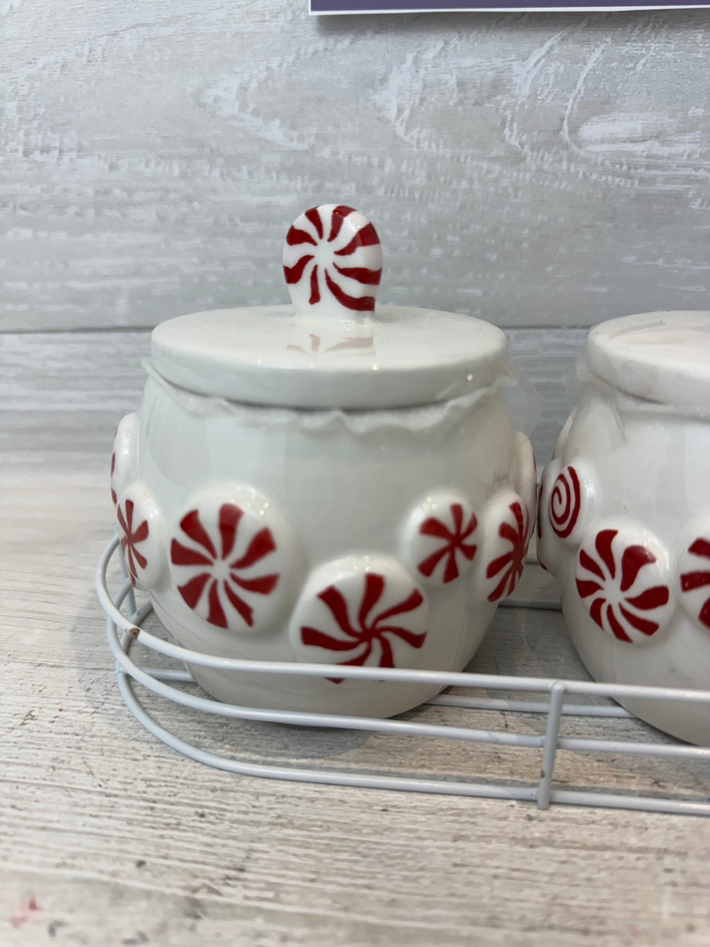 Peppermint & Pine Peppermint Candy Salt & Pepper Cellar Set