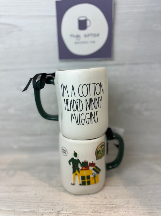 New Rae Dunn ceramic Buddy The Elf movie mug-RAISED BY ELVES – You