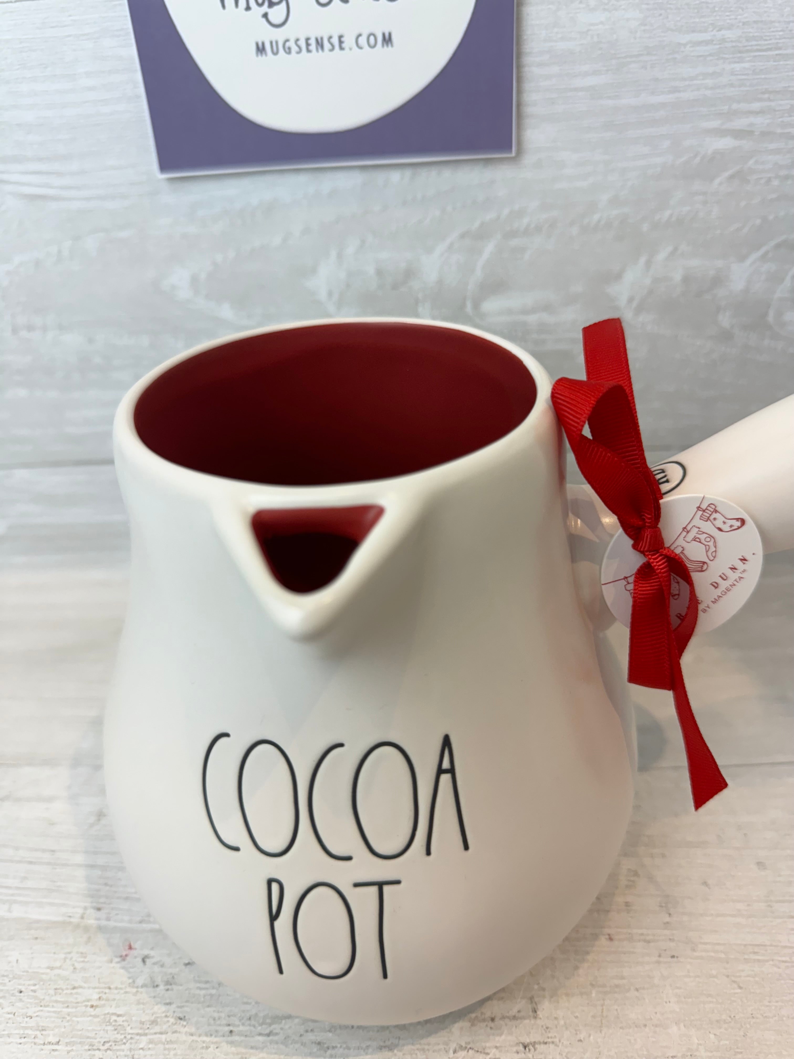 Rae Dunn believe canister and hot deals cocoa pot set