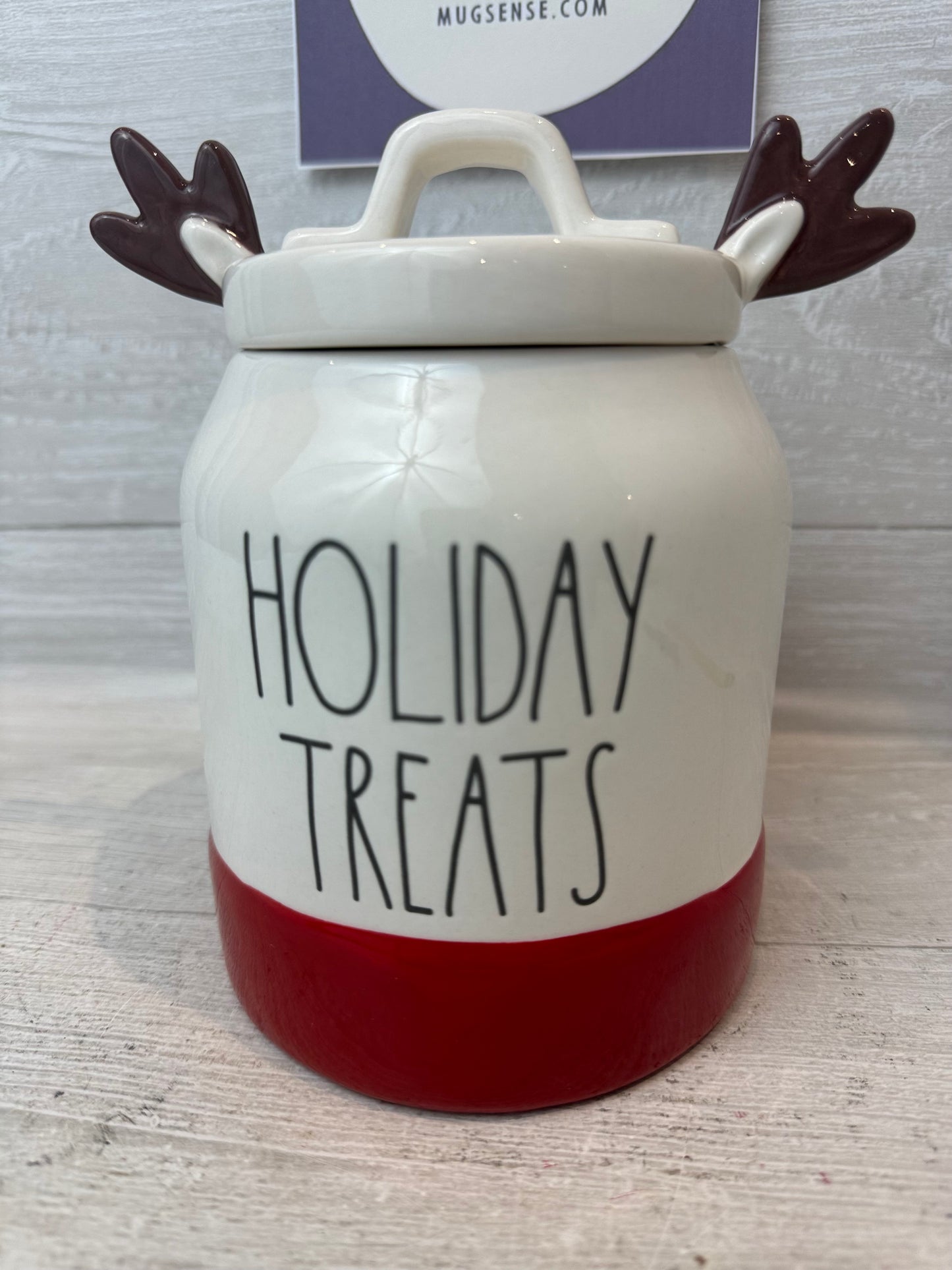 Rae Dunn Holiday Treats Reindeer Canister