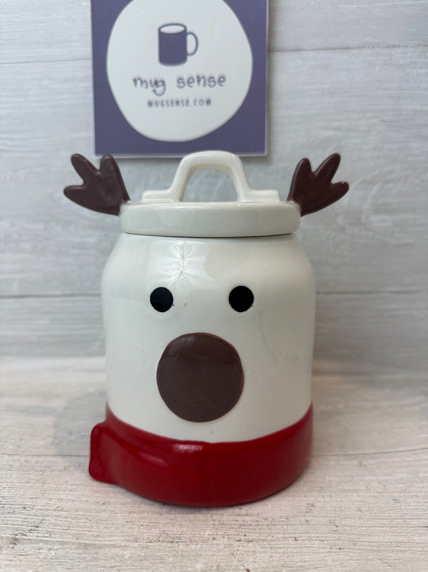 Rae Dunn Holiday Treats Reindeer Canister