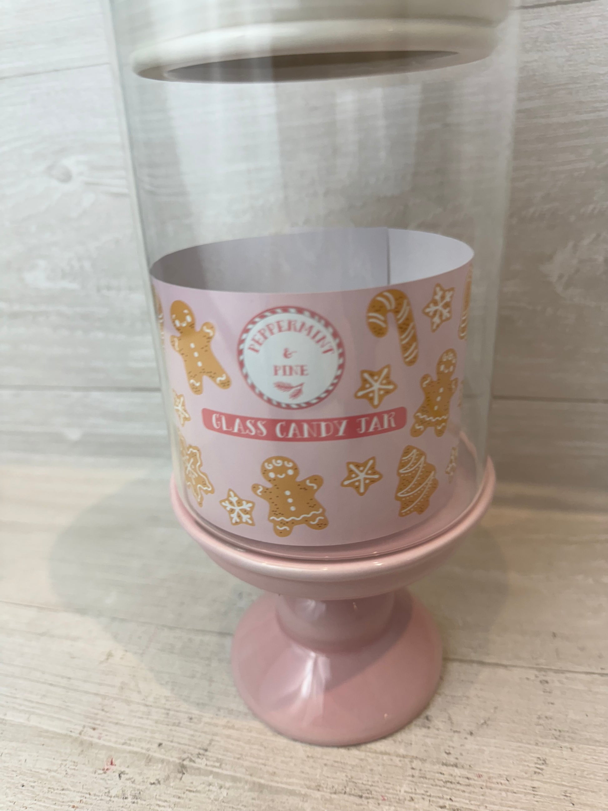 Peppermint & Pine Pink Gingerbread Mug, Gingerbread Mug, Pink