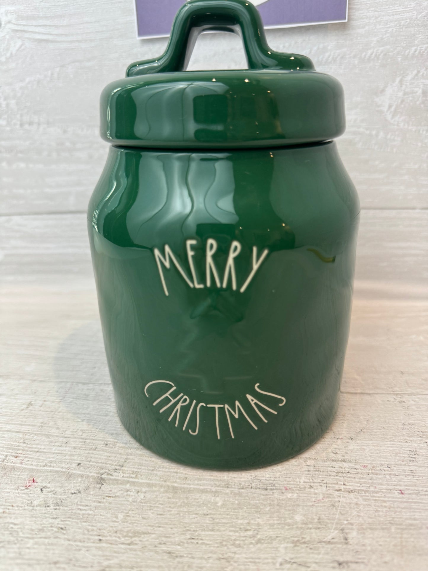 Rae Dunn Merry Christmas Canister