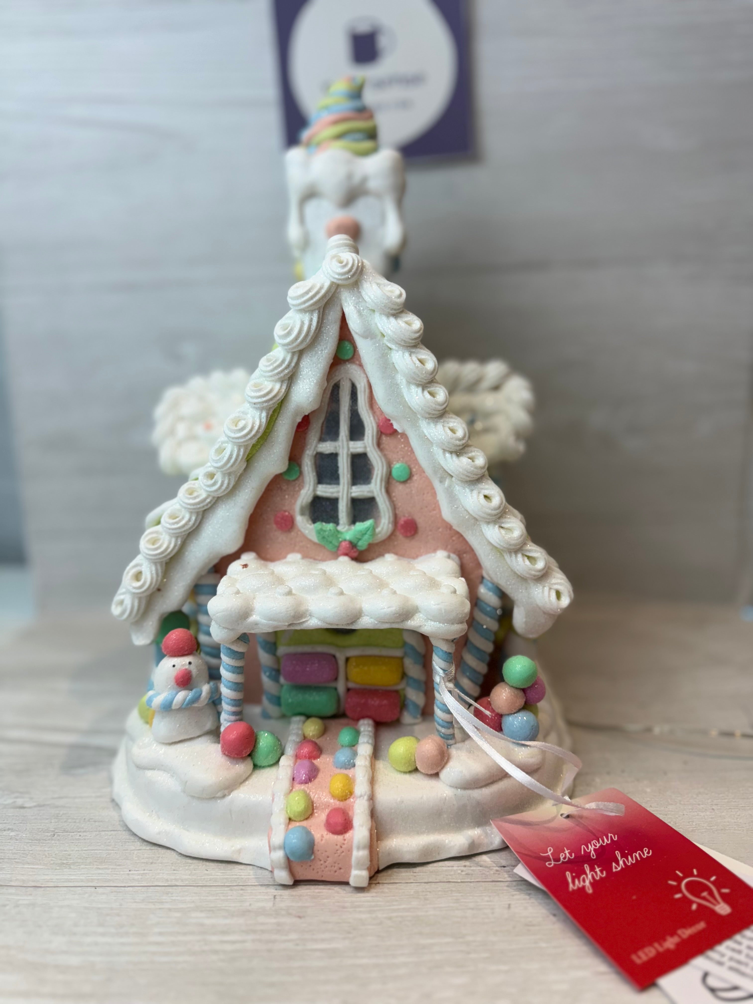 Pastel Light up Gingerbread hotsell House