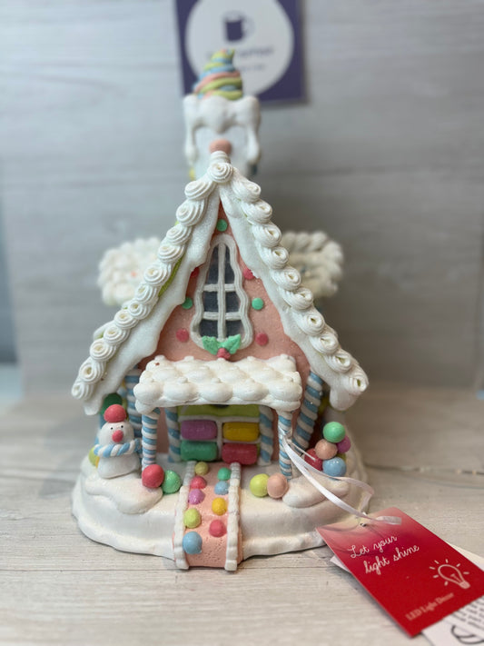 Sugar Cottage Light Up Pastel Gingerbread House