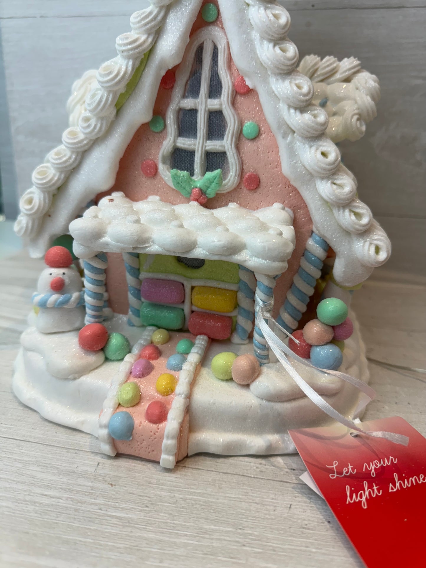 Sugar Cottage Light Up Pastel Gingerbread House