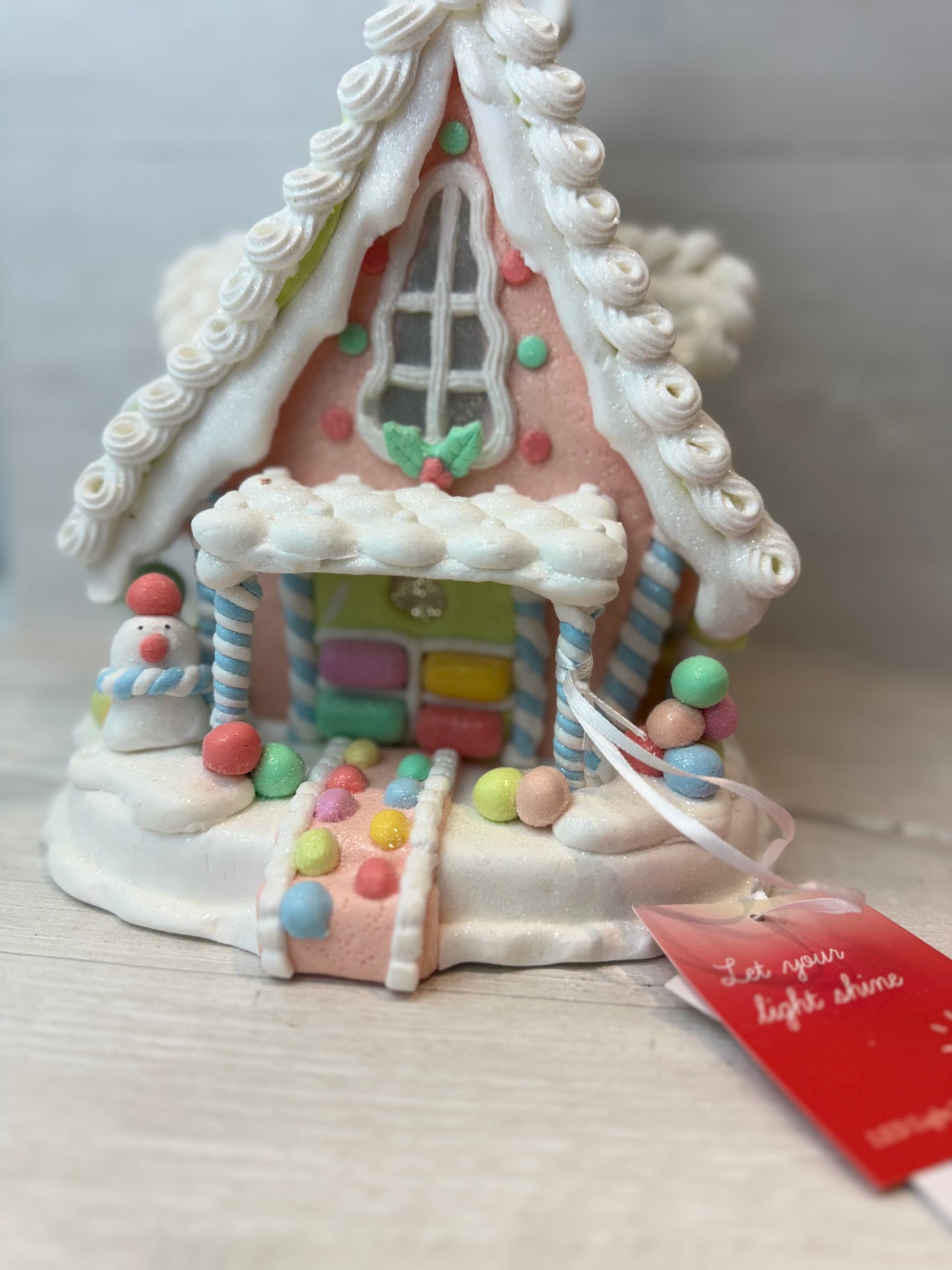 Sugar Cottage Light Up Pastel Gingerbread House