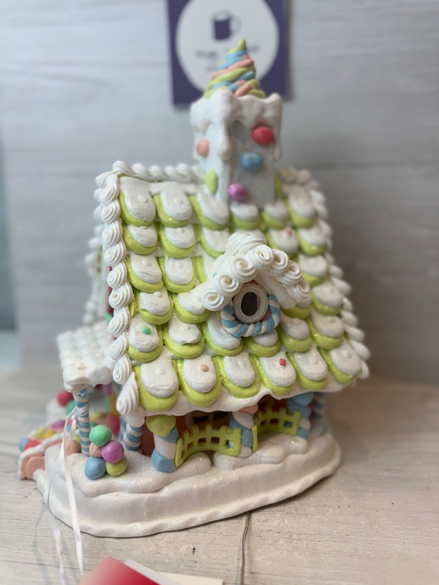 Sugar Cottage Light Up Pastel Gingerbread House